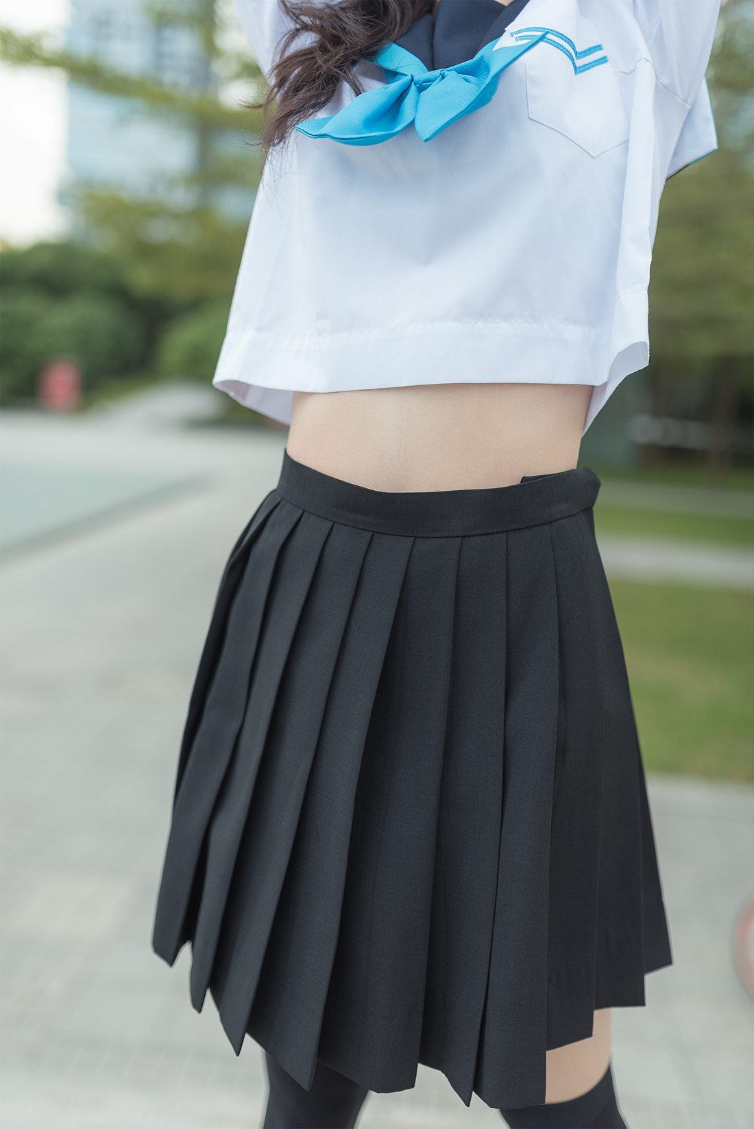 图片[13]-[风之领域] No.003 公园校服黑丝  在线浏览 – 速更版-美库