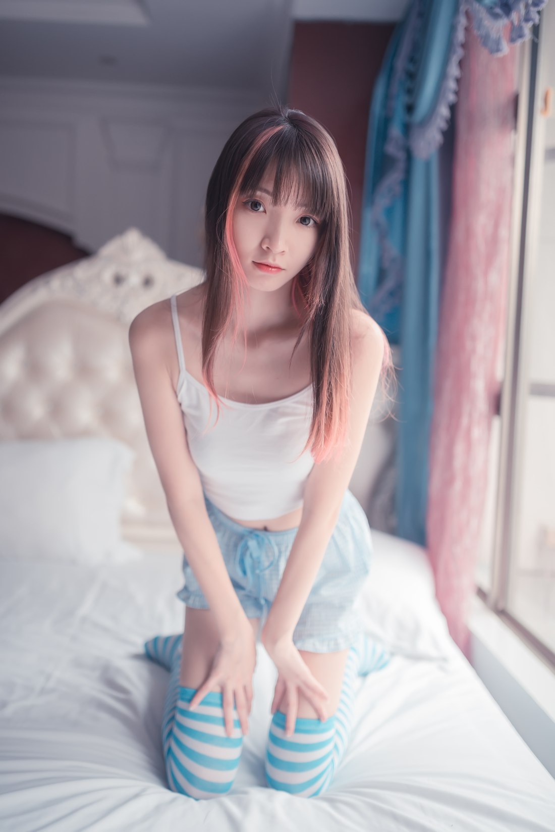 图片[40]-[风之领域] No.014 蓝白条长袜 在线浏览 – 速更版-美库