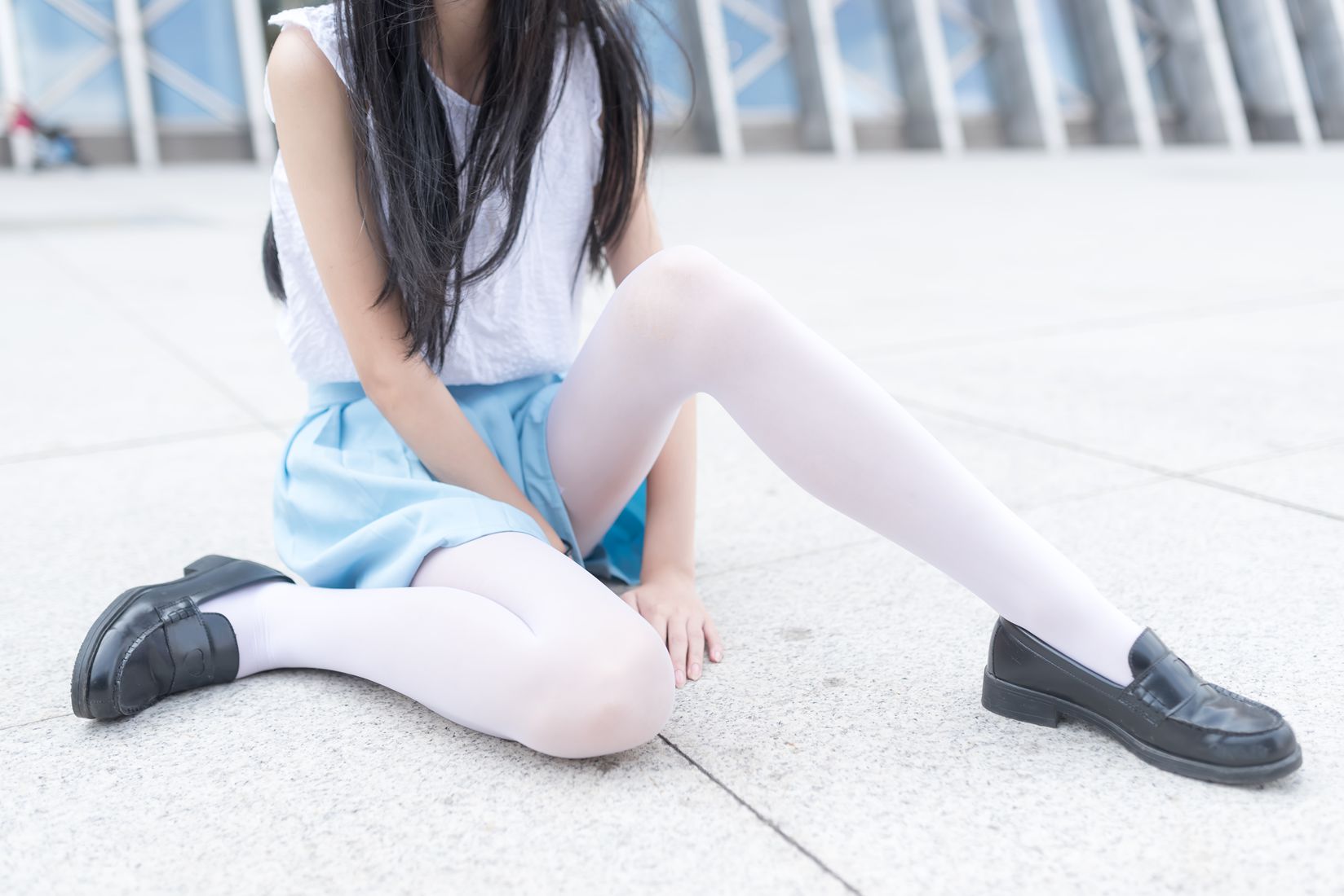 图片[9]-[风之领域] No.028 蓝短裙的白丝姐姐 在线浏览 – 速更版-美库