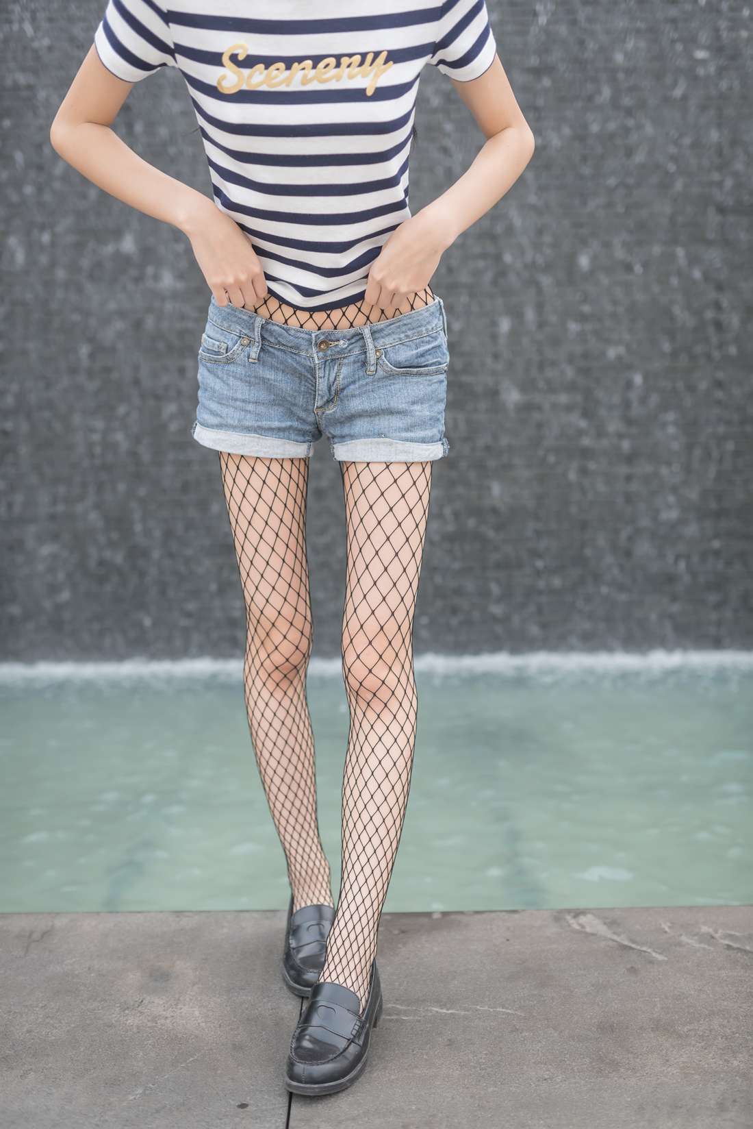 图片[16]-[风之领域] No.027 短裤鱼网丝袜 在线浏览 – 速更版-美库