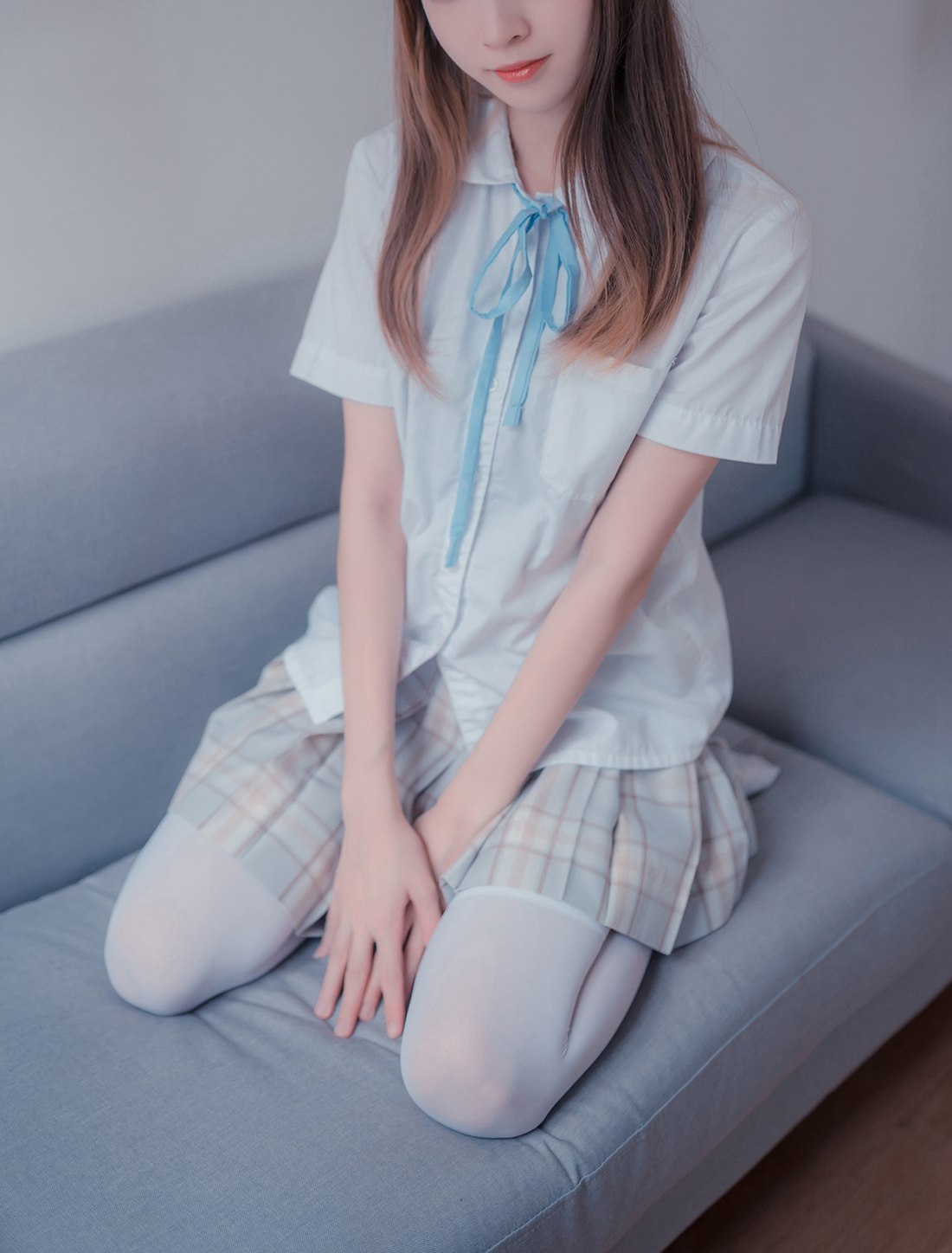 图片[45]-[风之领域] No.065 格子裙吊带白丝 在线浏览 – 速更版-美库