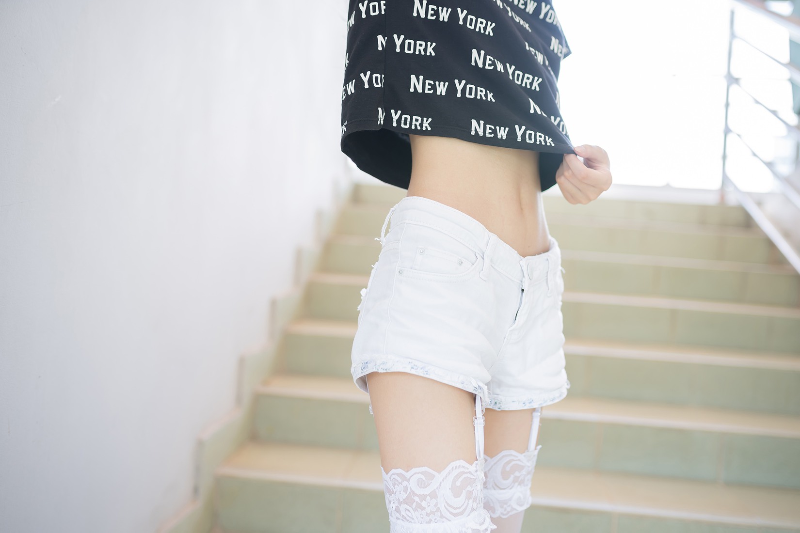 图片[14]-[风之领域] No.086 性感吊带白丝筒袜 在线浏览 – 速更版-美库