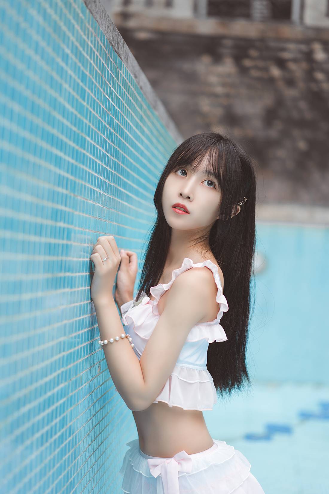 图片[14]-[风之领域] No.090 泳池里的小美人鱼 在线浏览 – 速更版-美库