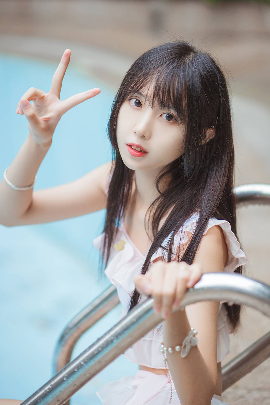 图片[11]-[风之领域] No.090 泳池里的小美人鱼 在线浏览 – 速更版-美库