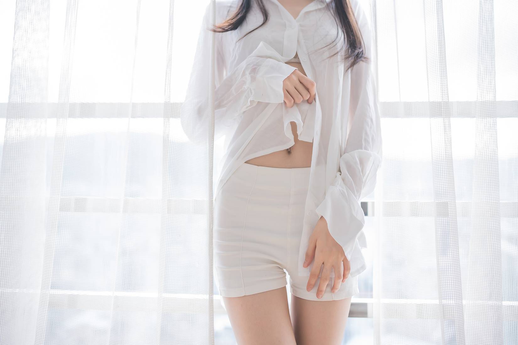 图片[9]-[风之领域] No.103 一席白色超短裤 在线浏览 – 速更版-美库
