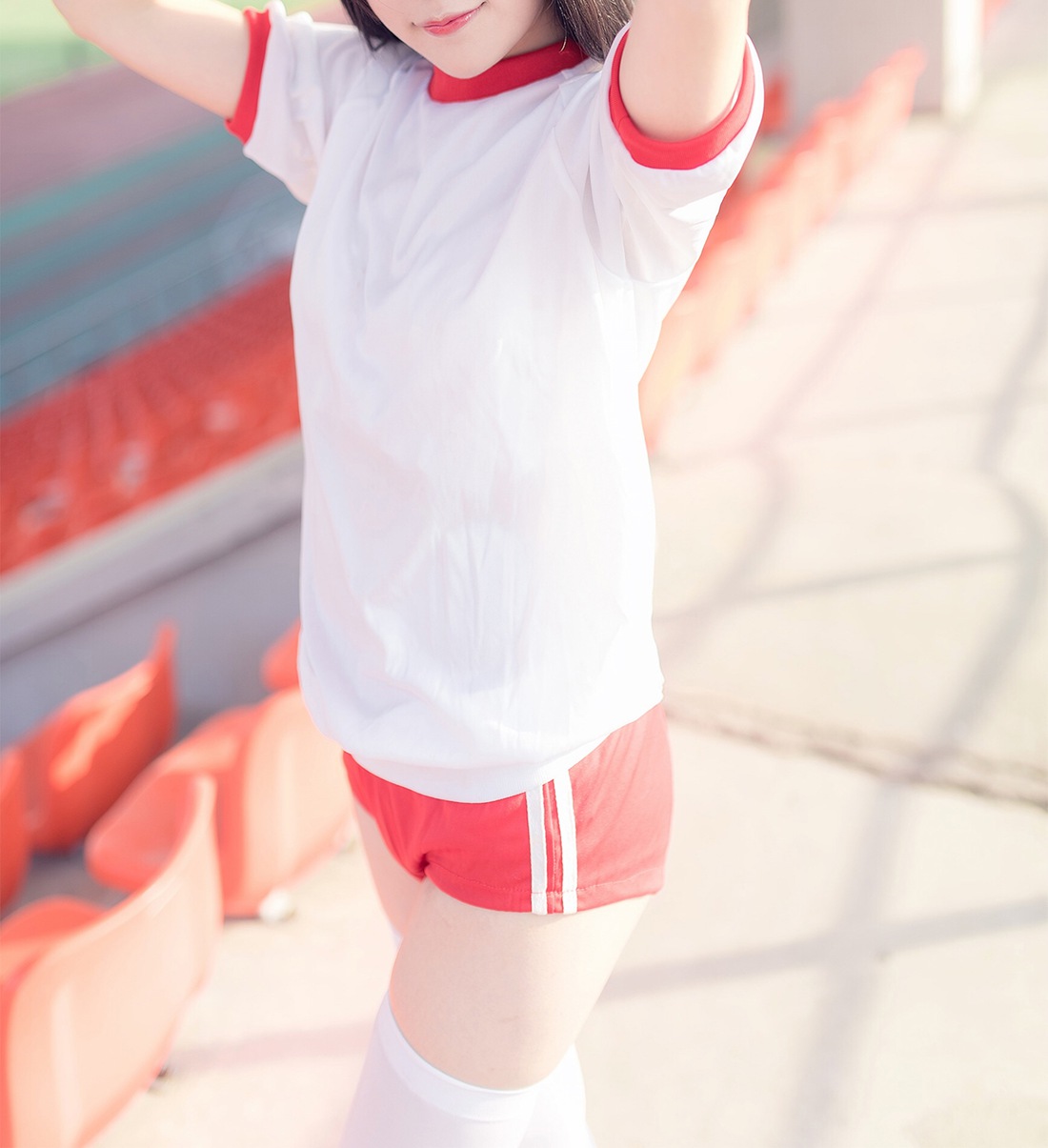 图片[17]-[风之领域] No.120 体育馆 粉白少女 在线浏览 – 速更版-美库