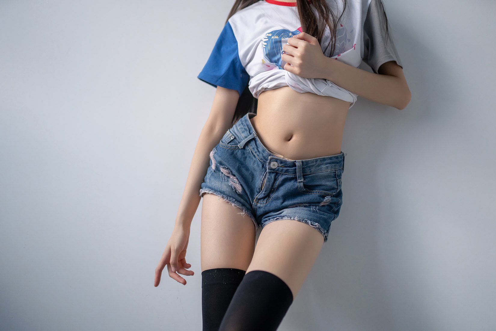 图片[38]-[风之领域] No.121 牛仔短裤与黑丝袜 在线浏览 – 速更版-美库