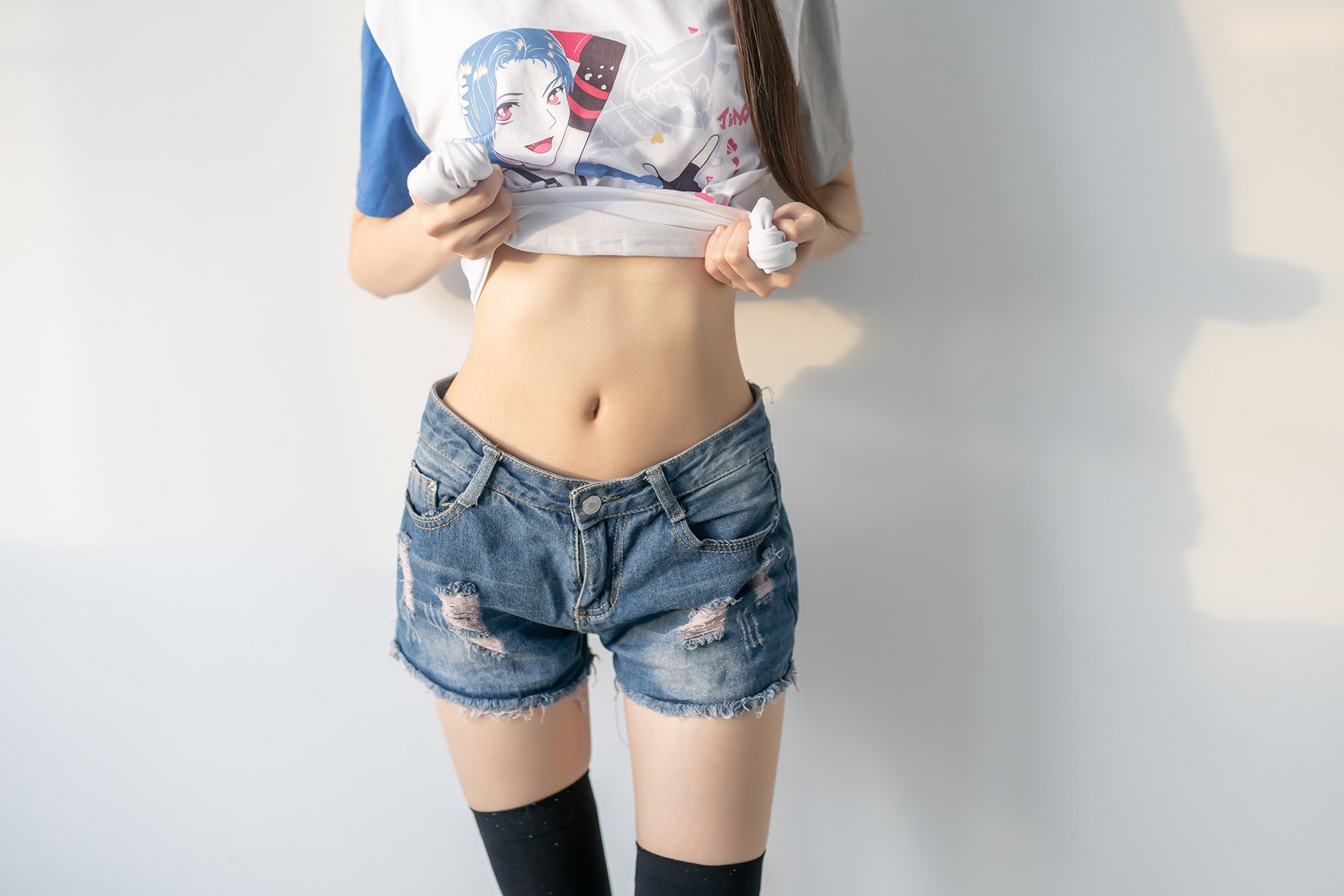 图片[48]-[风之领域] No.121 牛仔短裤与黑丝袜 在线浏览 – 速更版-美库