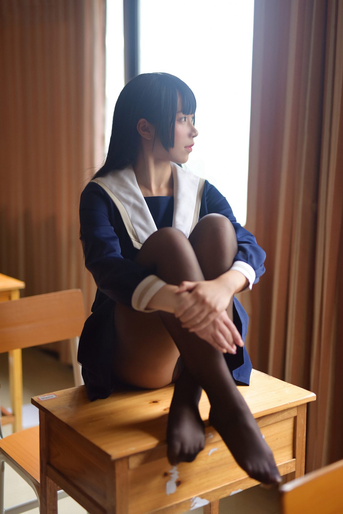 图片[2]-[风之领域] No.128 课间校服黑丝 在线浏览-翎羽暗房