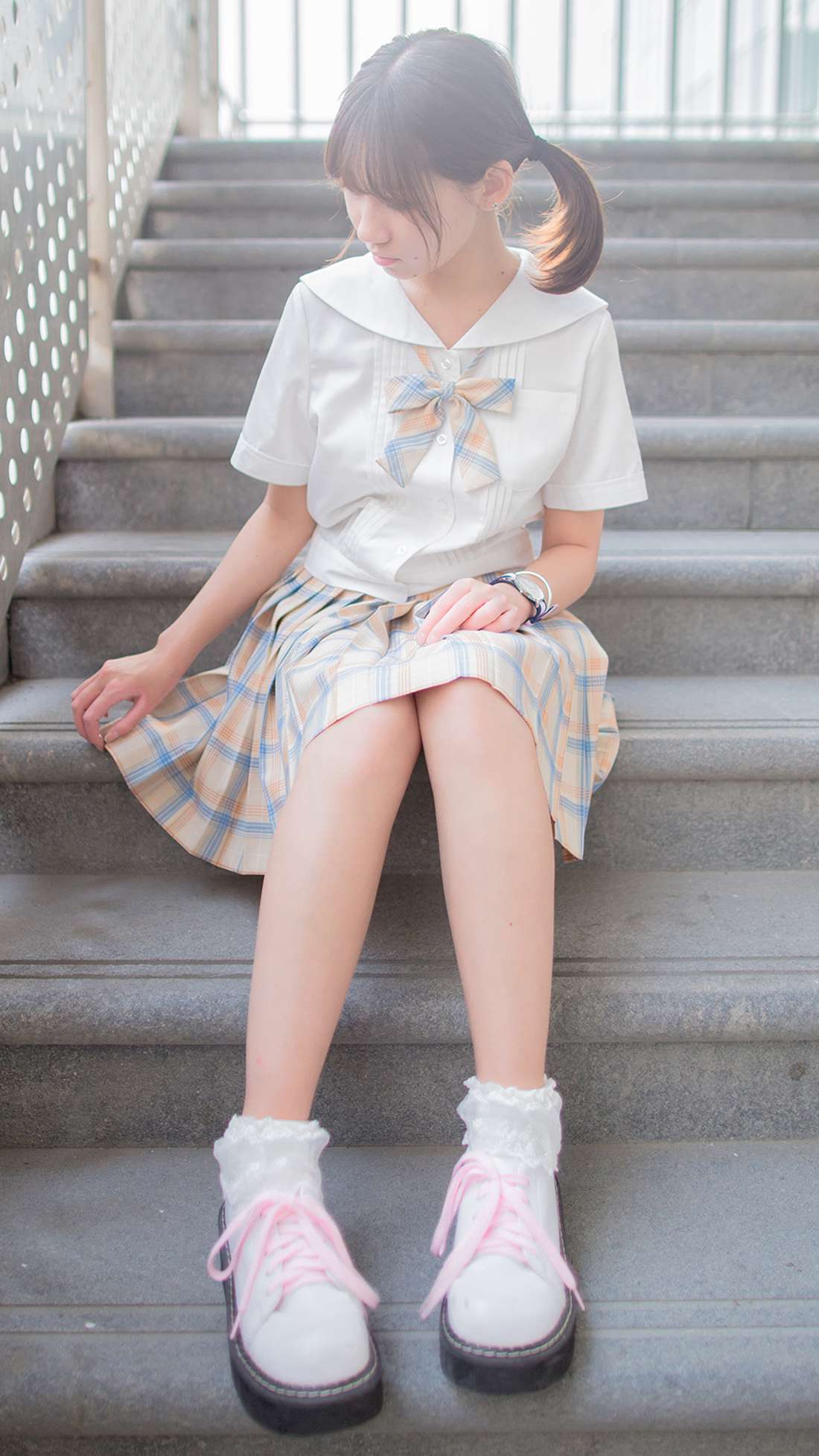 图片[15]-[风之领域] No.171 偶遇楼道中的学妹 在线浏览 – 速更版-美库