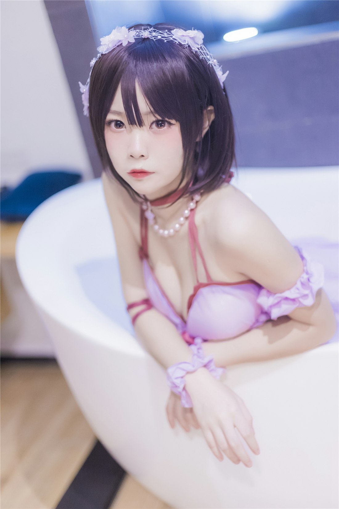 图片[3]-[风之领域] No.201 紫色薄沙睡裙 在线浏览 – 速更版-美库