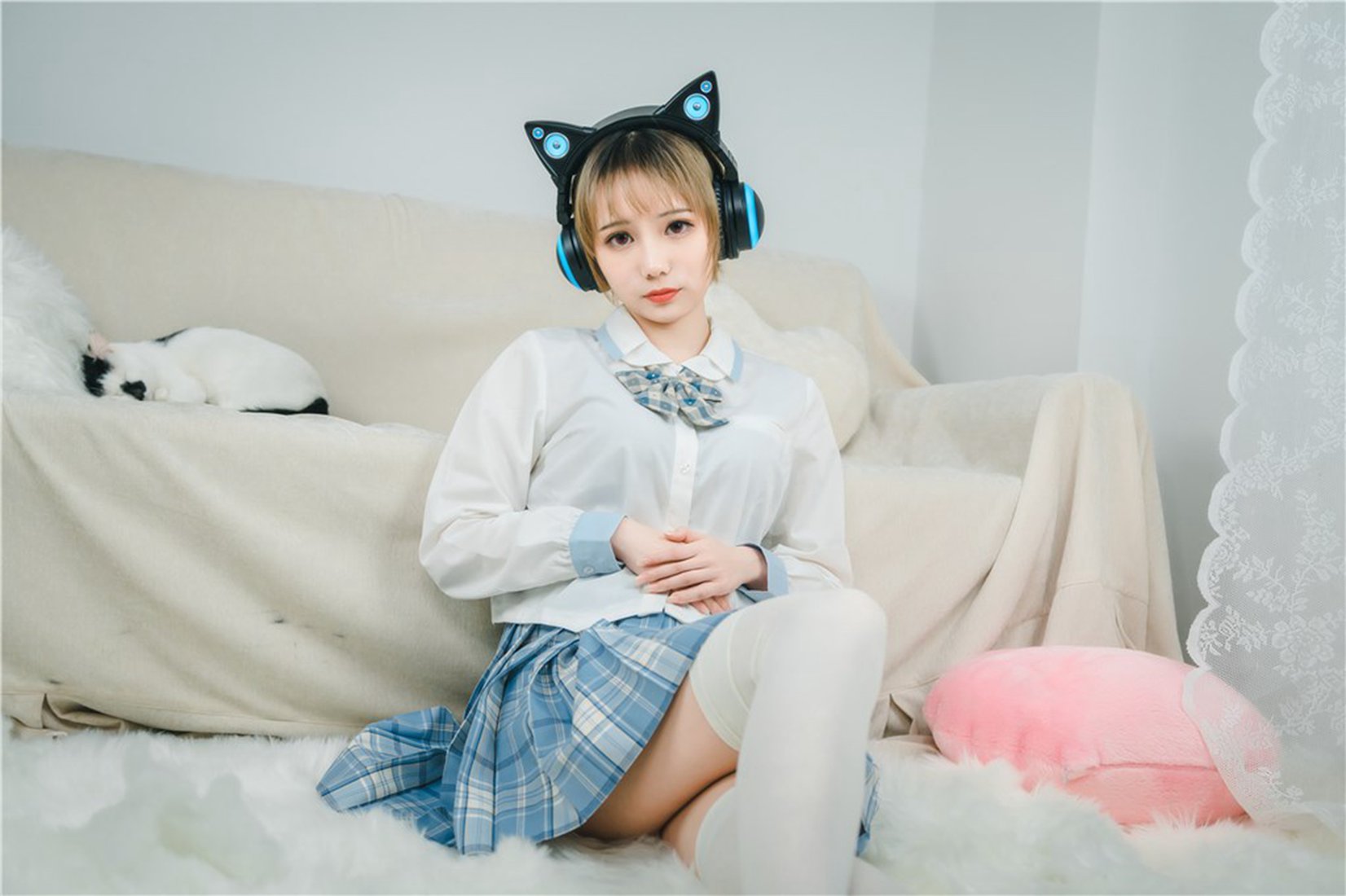 图片[24]-[风之领域] No.202 爱听歌的白丝喵喵酱 在线浏览 – 速更版-美库