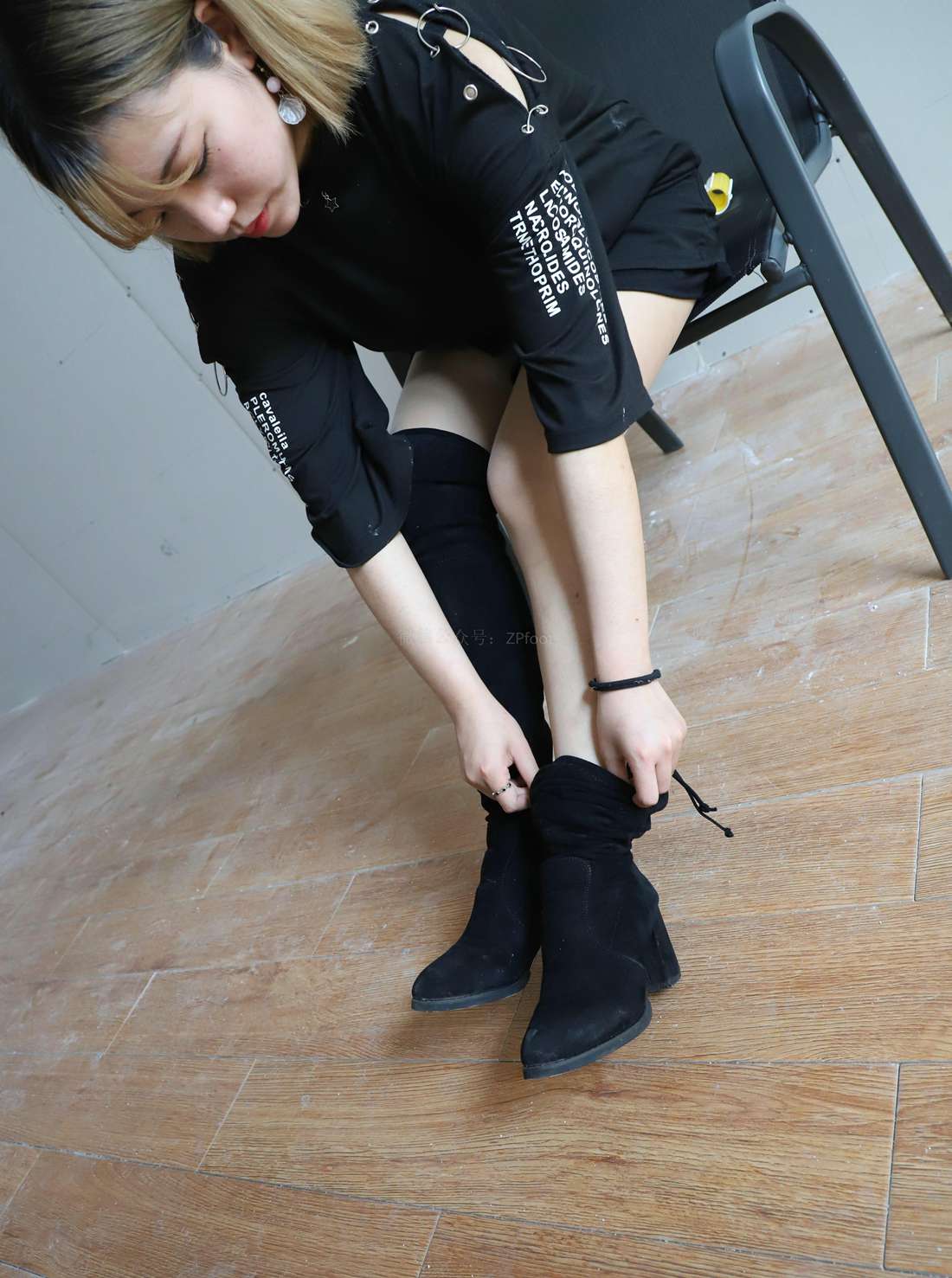 图片[62]-[山茶摄影] No.075 肉丝长靴 在线浏览 – 速更版-美库