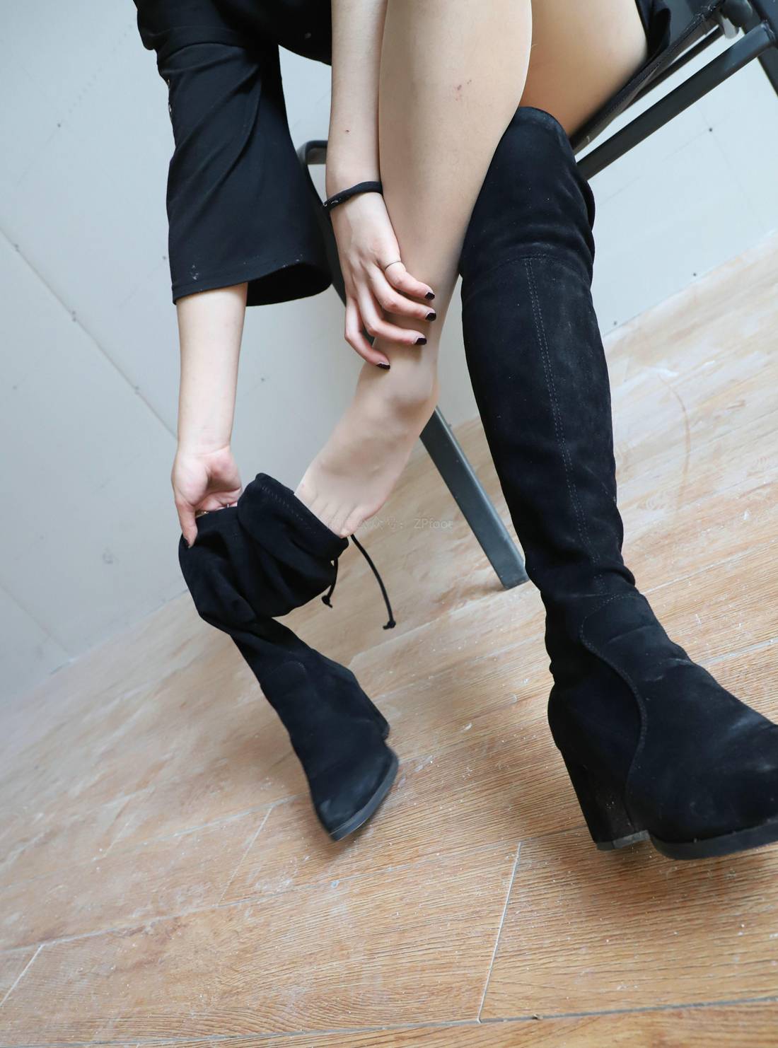 图片[84]-[山茶摄影] No.075 肉丝长靴 在线浏览 – 速更版-美库