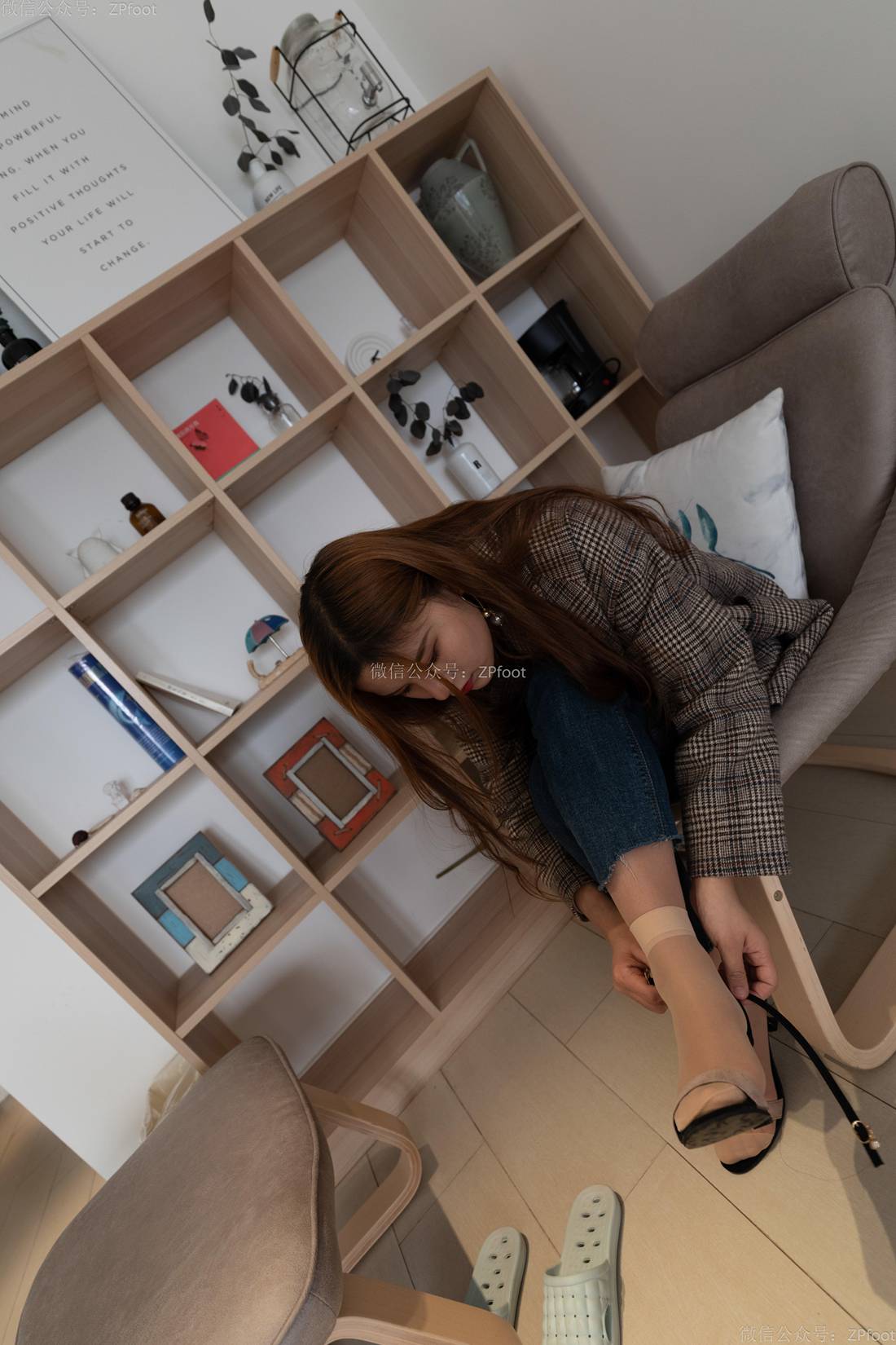 图片[6]-[山茶摄影] No.079 牛仔裤小西装 在线浏览 – 速更版-美库