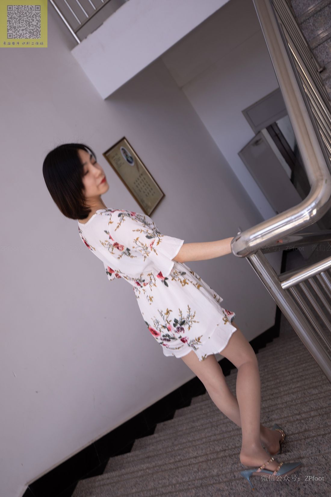 图片[12]-[山茶摄影] No.093 舞蹈小阳阳碎花裙 在线浏览 – 速更版-美库