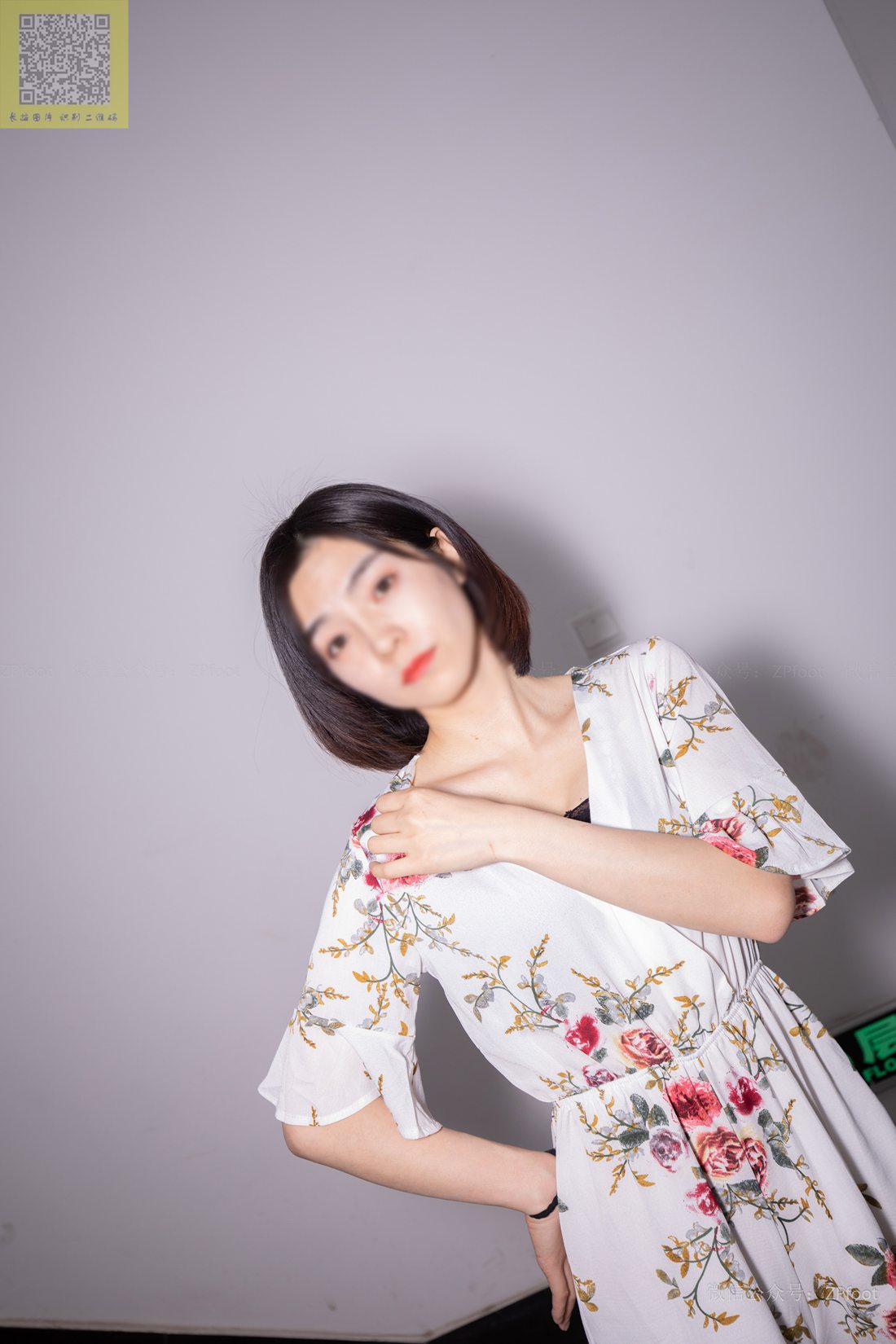 图片[4]-[山茶摄影] No.093 舞蹈小阳阳碎花裙 在线浏览 – 速更版-美库