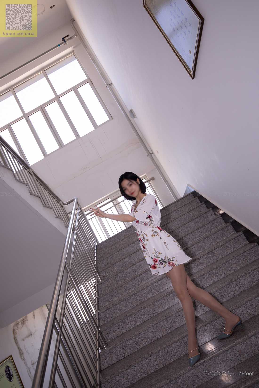 图片[68]-[山茶摄影] No.093 舞蹈小阳阳碎花裙 在线浏览 – 速更版-美库