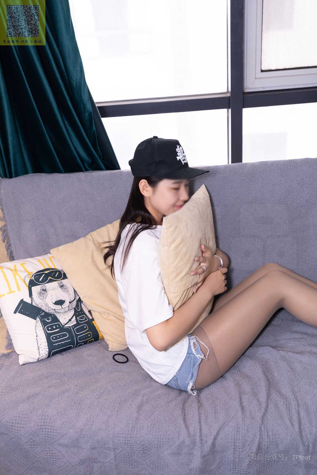 图片[51]-[山茶摄影] No.105 灰丝短裤 在线浏览 – 速更版-美库