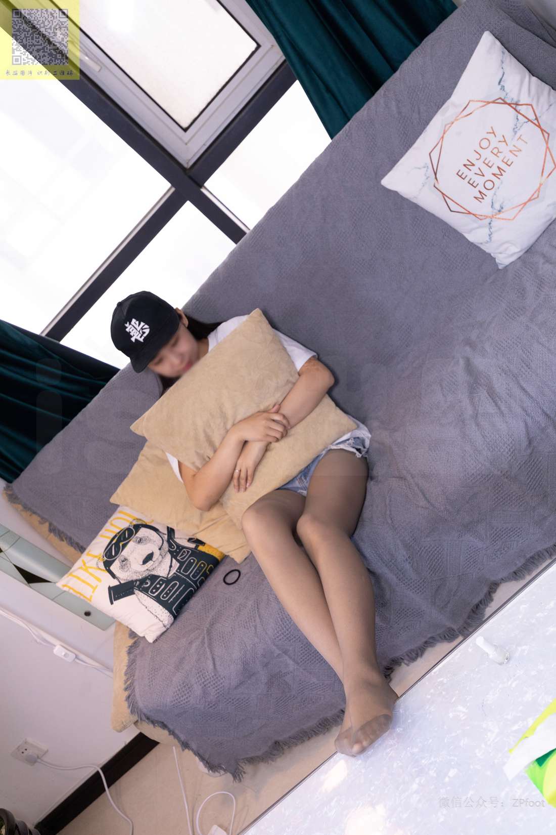 图片[64]-[山茶摄影] No.105 灰丝短裤 在线浏览 – 速更版-美库