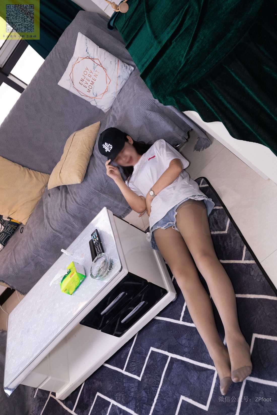 图片[48]-[山茶摄影] No.105 灰丝短裤 在线浏览 – 速更版-美库