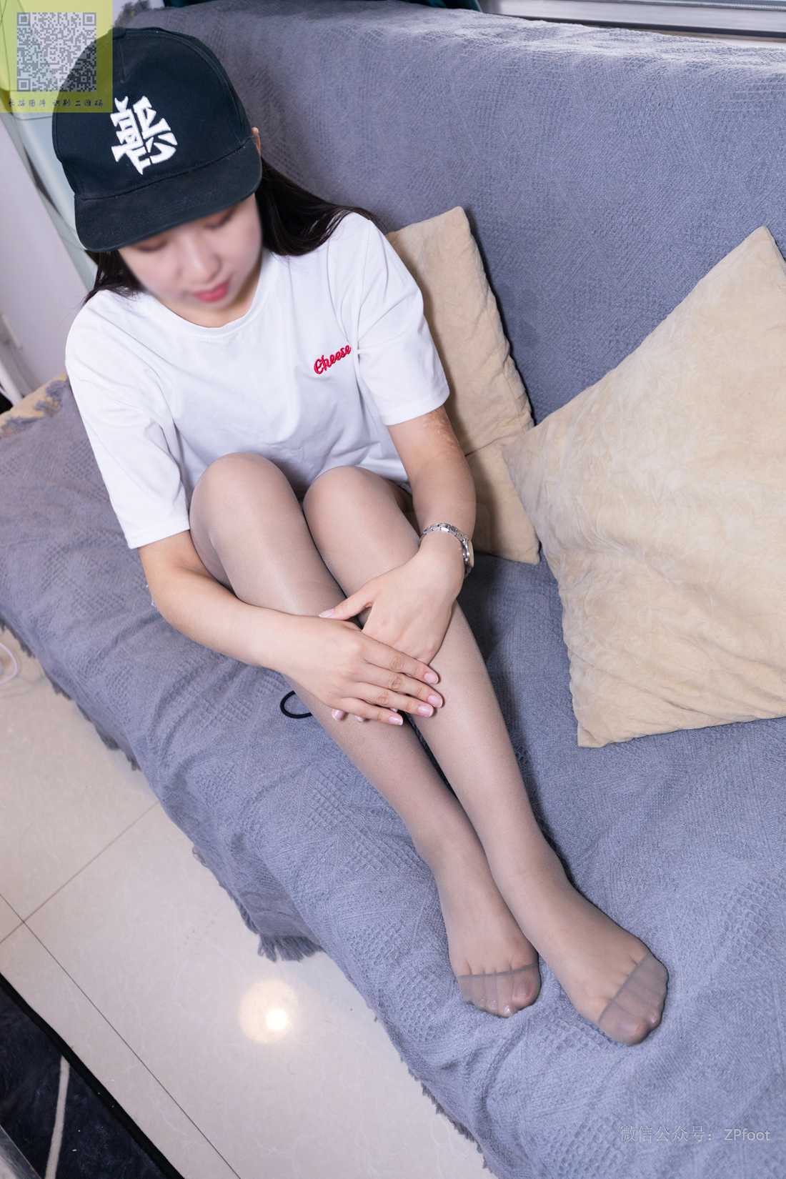 图片[22]-[山茶摄影] No.105 灰丝短裤 在线浏览 – 速更版-美库