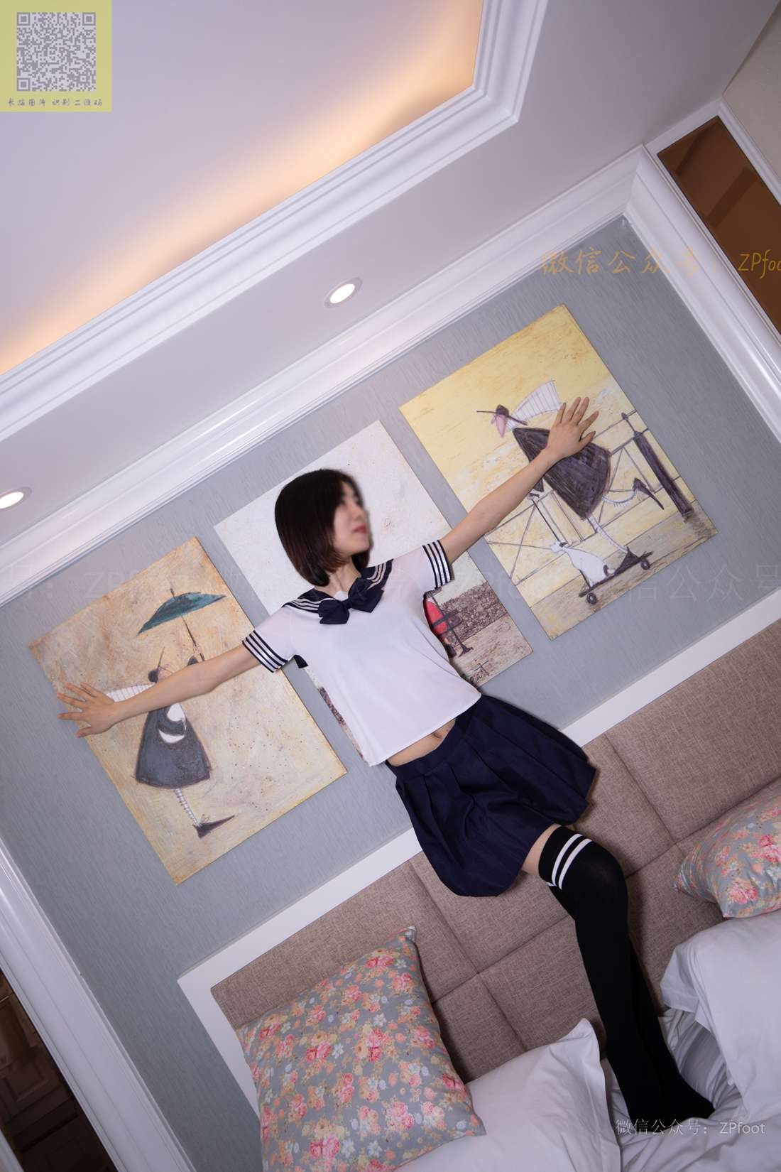 图片[6]-[山茶摄影] NO.118 学妹制服棉袜rosi 在线浏览 – 速更版-美库