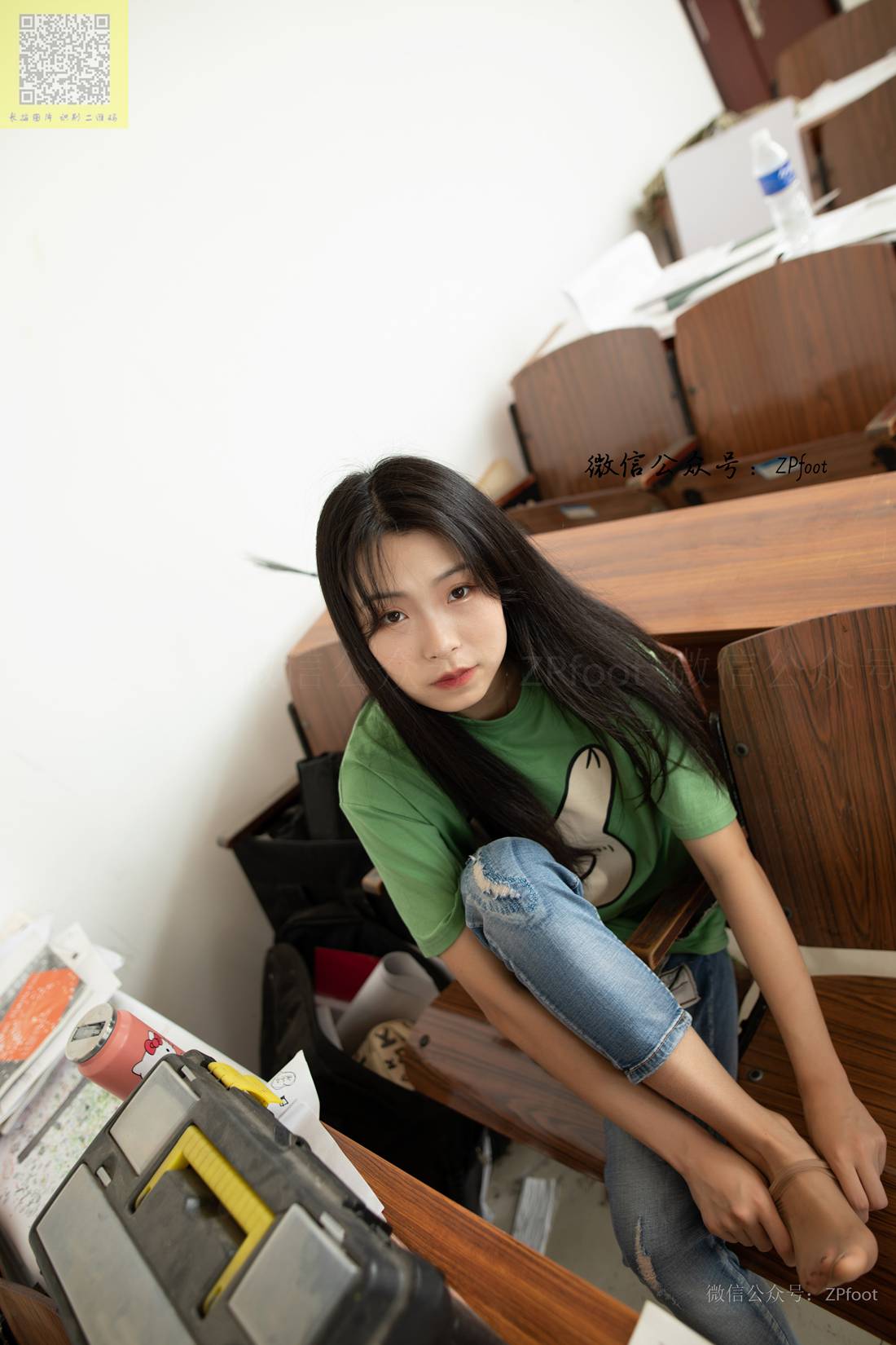 图片[49]-[山茶摄影] NO.128 小卓牛仔短丝 在线浏览 – 速更版-美库