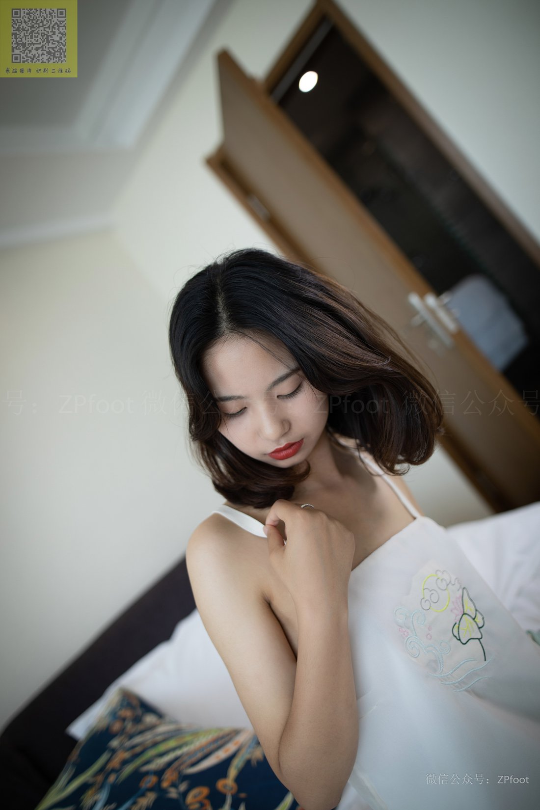 图片[7]-[山茶摄影] NO.143 汉服白丝 在线浏览 – 速更版-美库