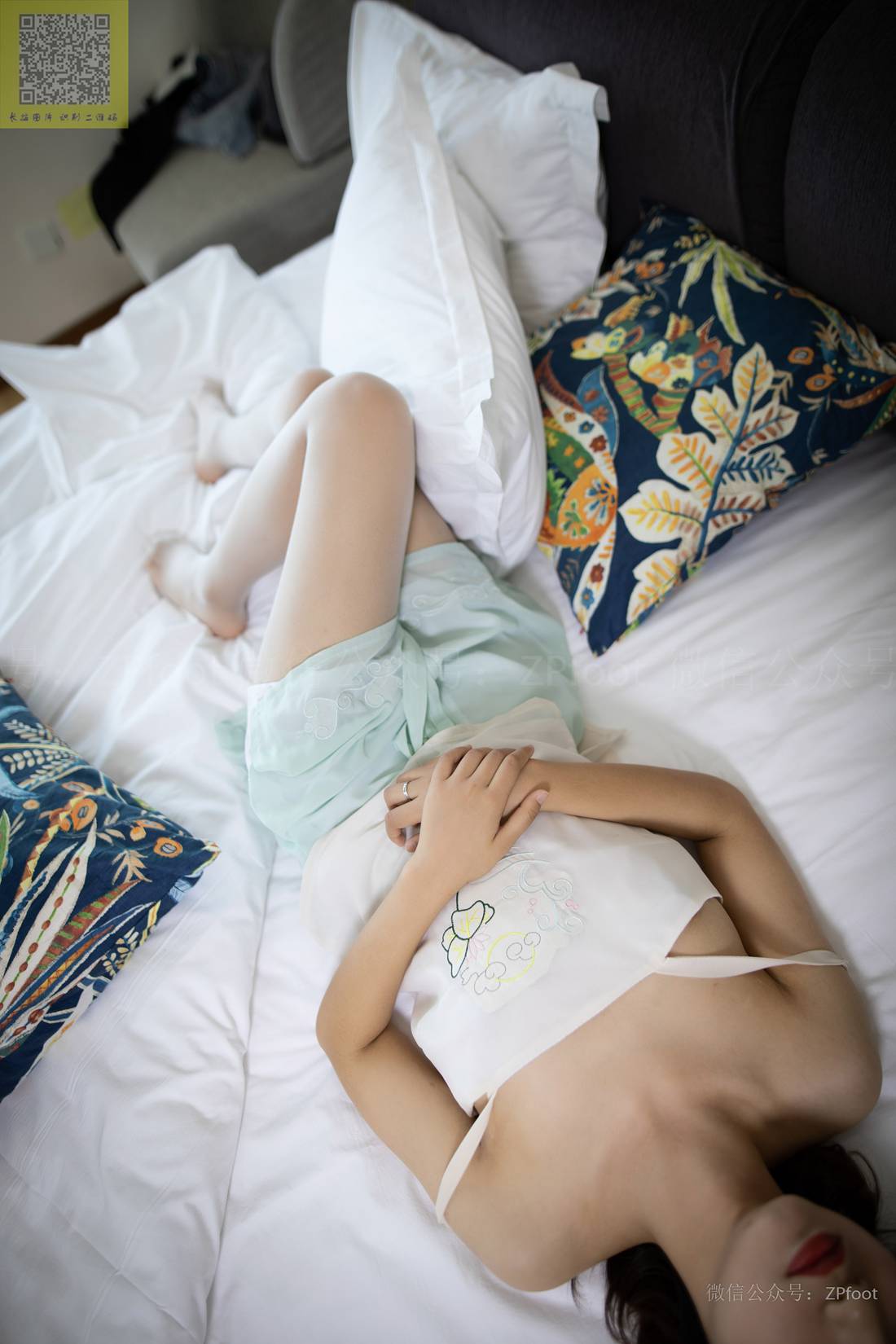 图片[51]-[山茶摄影] NO.143 汉服白丝 在线浏览 – 速更版-美库