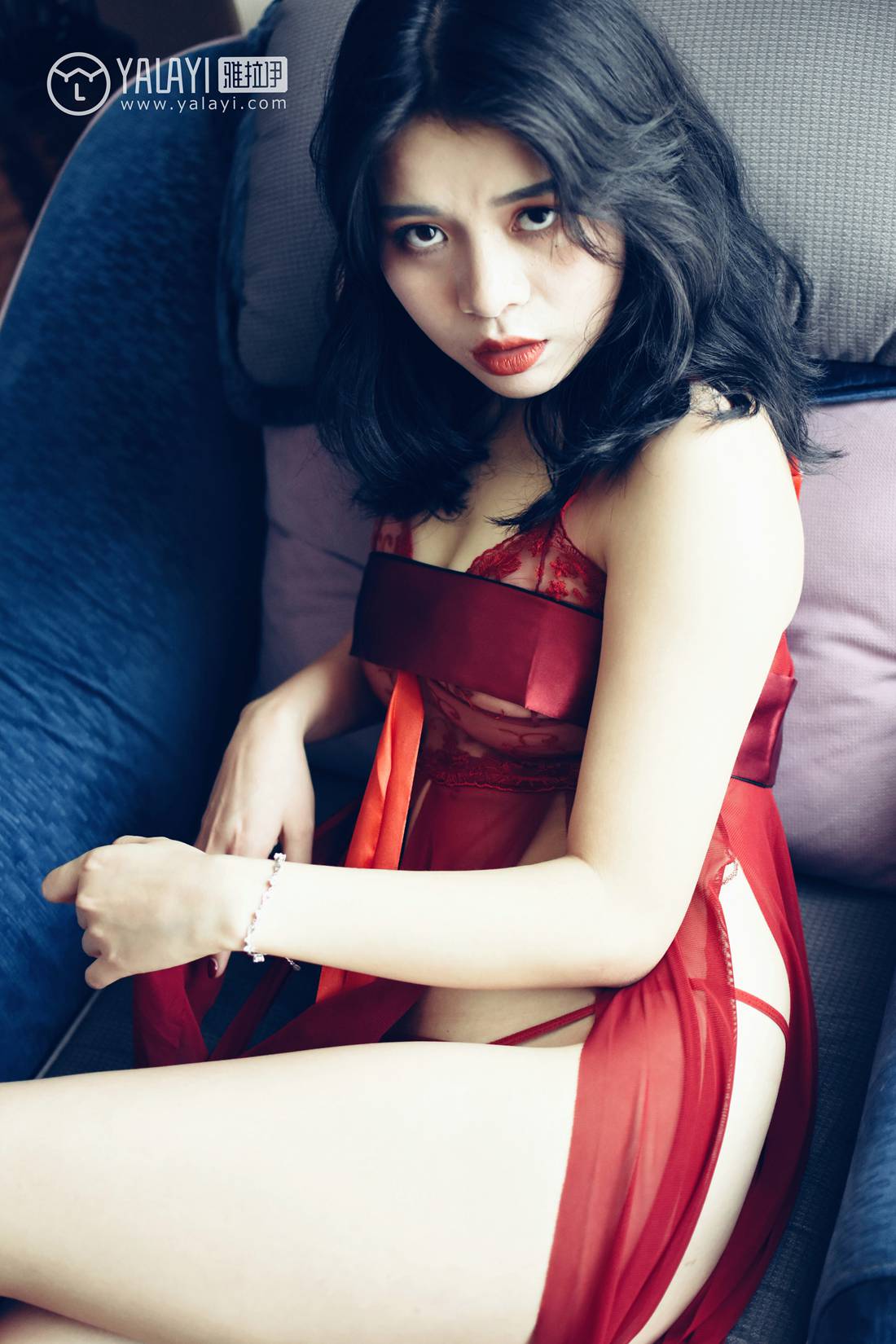 图片[27]-[YALAYI雅拉伊] 2018.11.03 No.014 心蕊的红色睡袍 米心蕊 在线浏览 – 速更版-美库