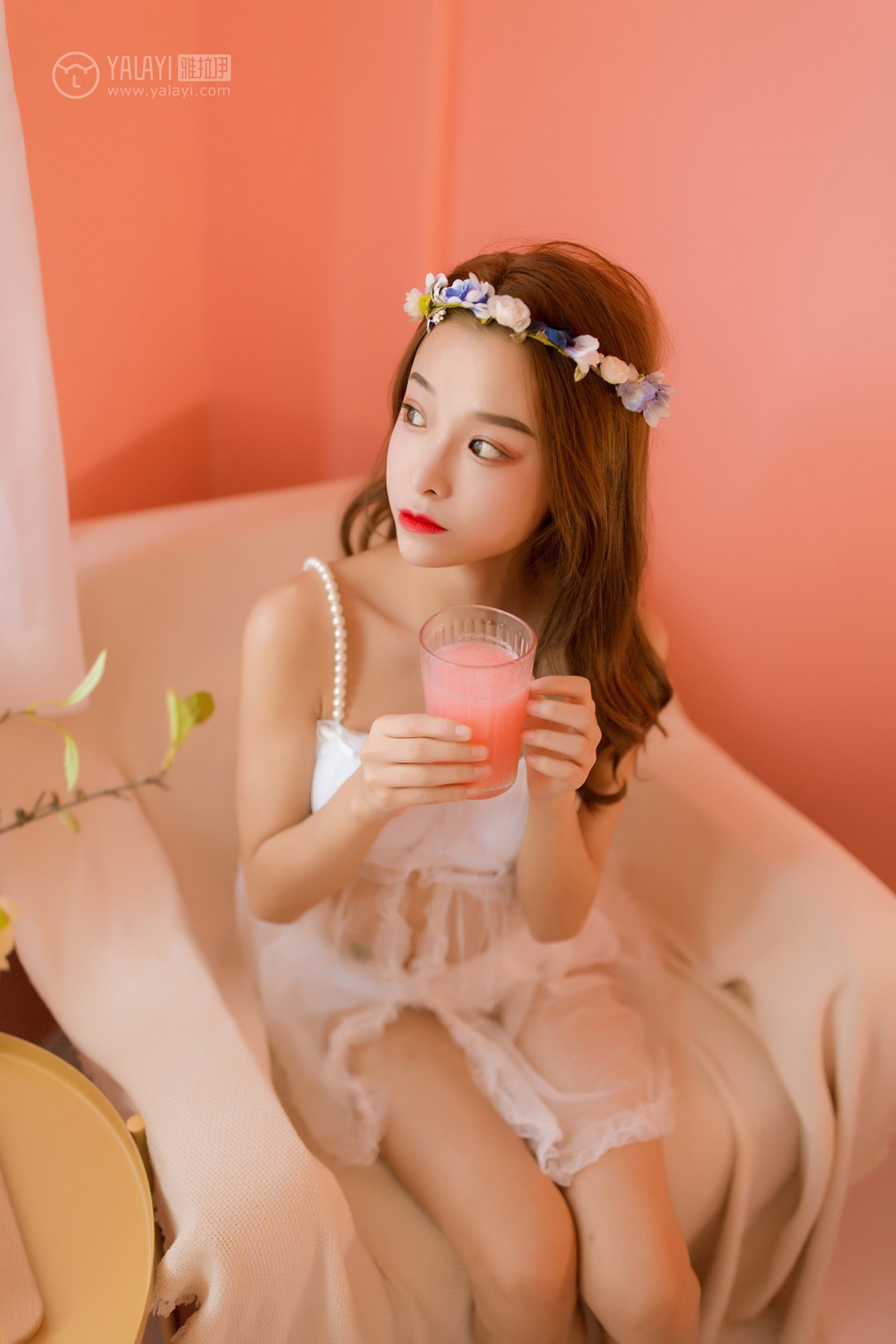 图片[3]-[YALAYI雅拉伊] 2019.03.27 No.099 粉色系少女私房 倩微微 在线浏览-翎羽暗房