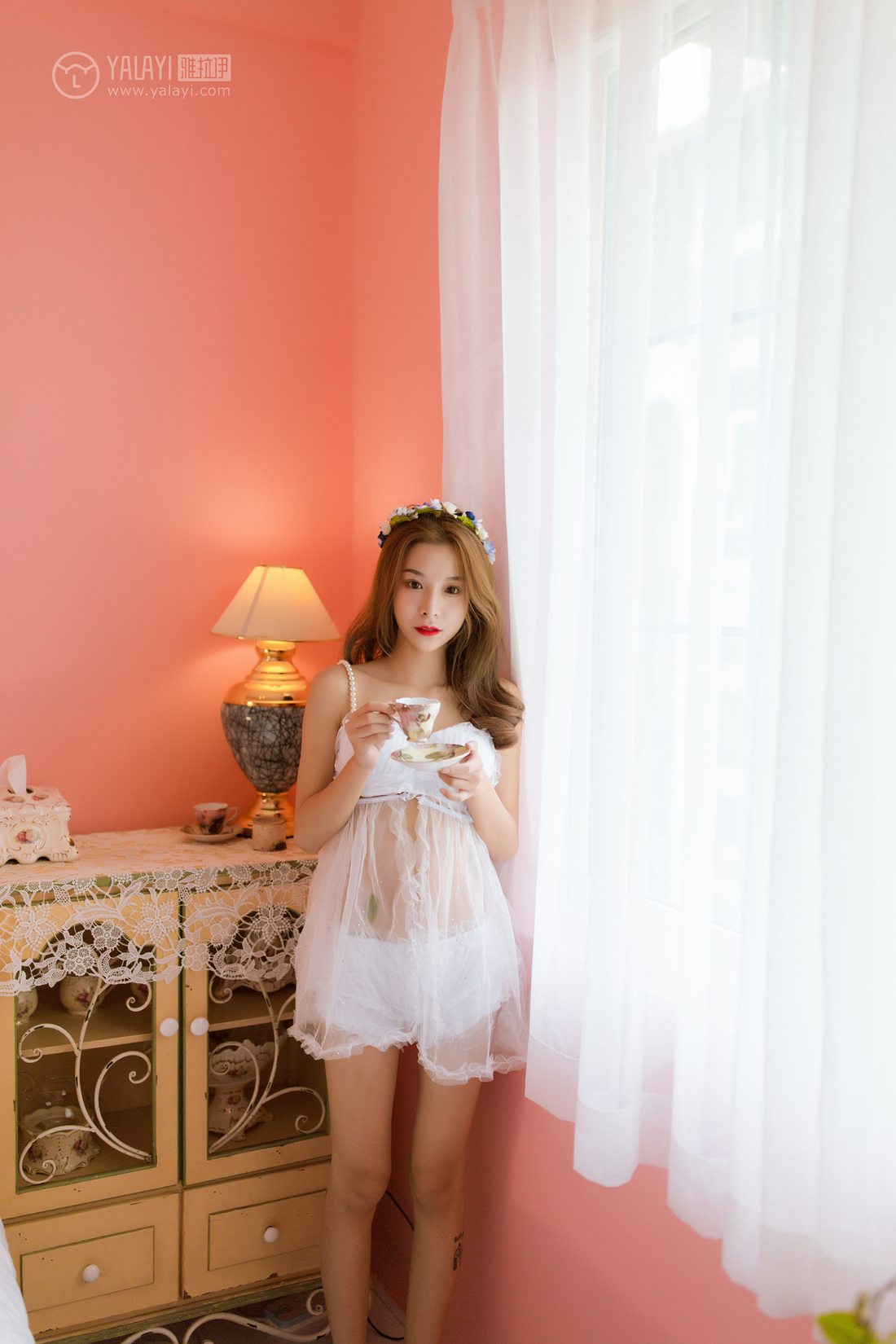 图片[14]-[YALAYI雅拉伊] 2019.03.27 No.099 粉色系少女私房 倩微微 在线浏览 – 速更版-美库