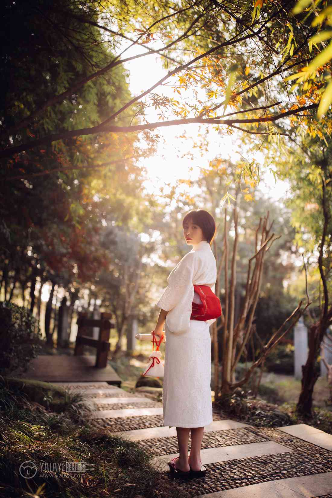 图片[3]-[YALAYI雅拉伊] 2018.12.04 No.136 夕阳下的和风少女 静静 在线浏览 – 速更版-美库