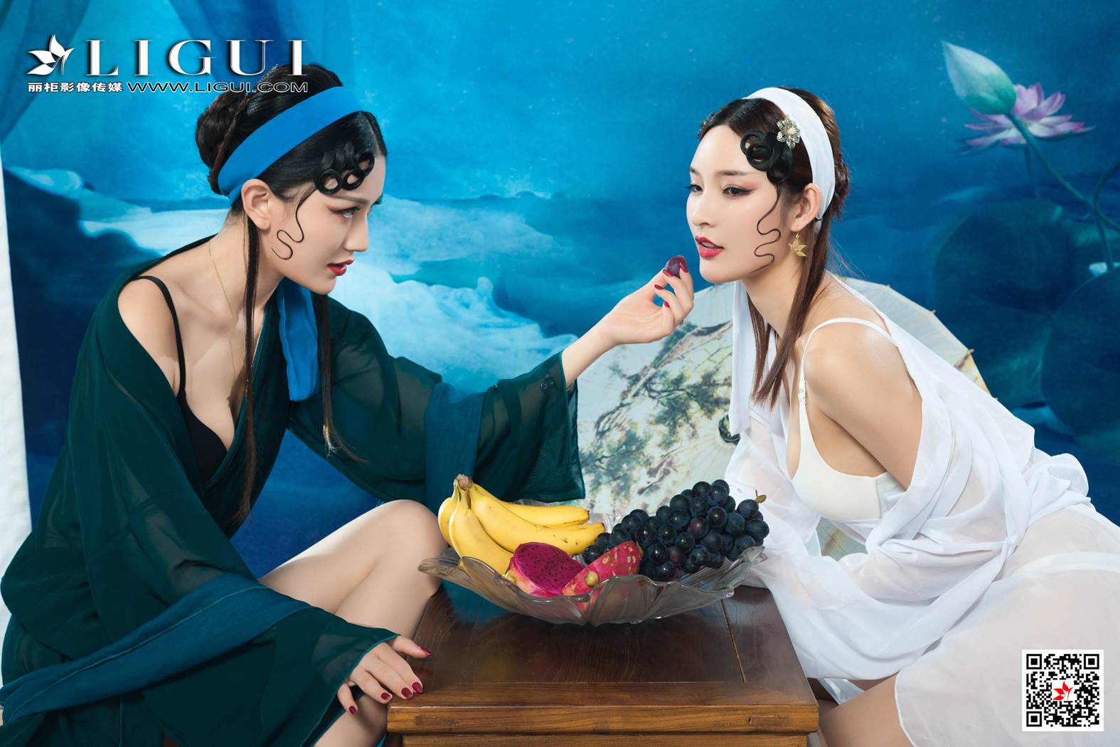 图片[17]-[Ligui丽柜] 2019.11.08 甜甜 雪糕《青莲玉脂竞妖娆》在线浏览 – 速更版-美库