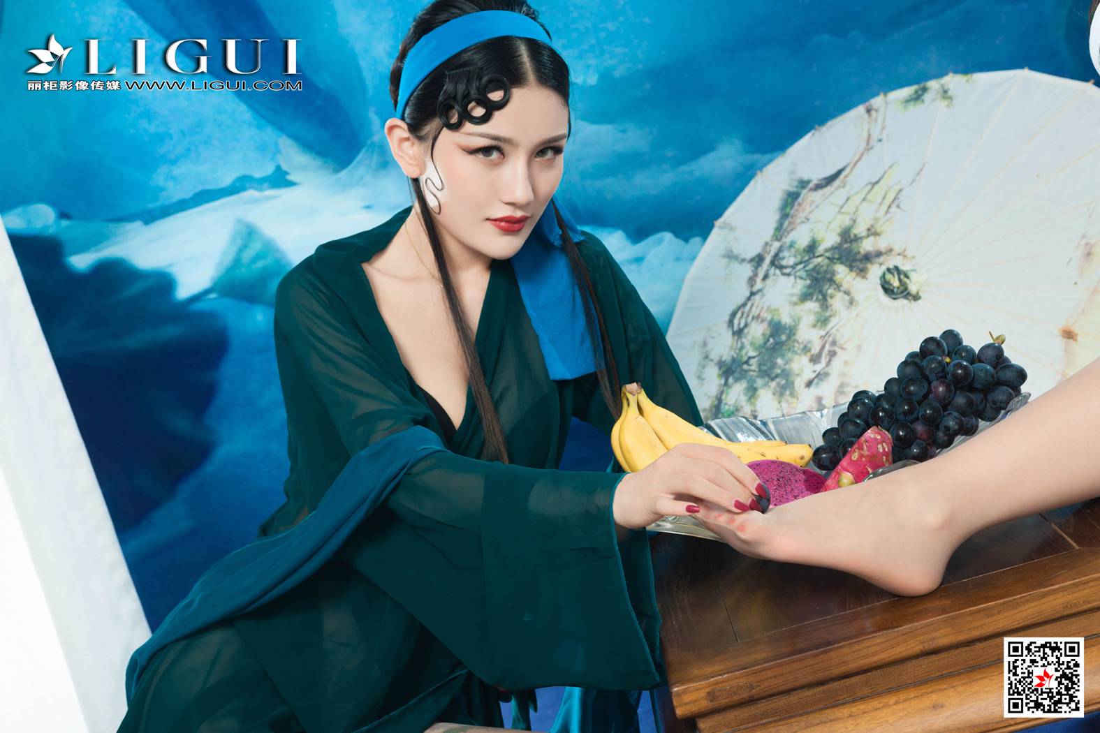 图片[67]-[Ligui丽柜] 2019.11.08 甜甜 雪糕《青莲玉脂竞妖娆》在线浏览 – 速更版-美库