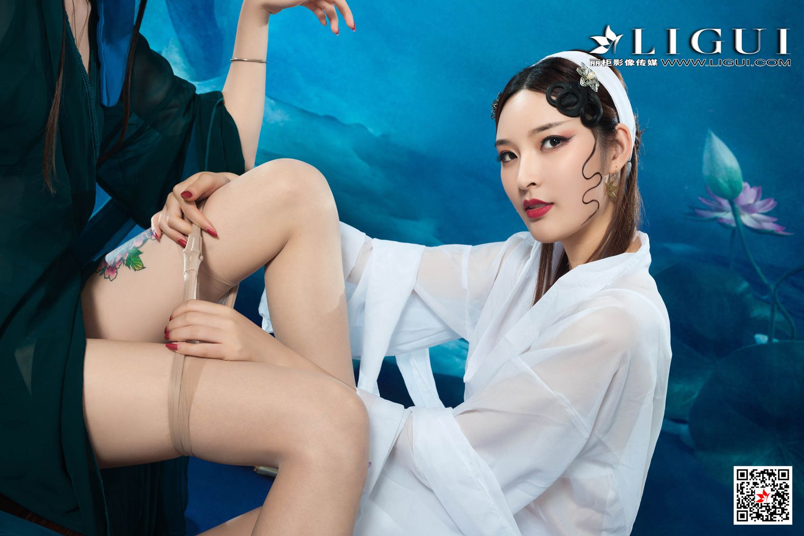 图片[66]-[Ligui丽柜] 2019.11.08 甜甜 雪糕《青莲玉脂竞妖娆》在线浏览 – 速更版-美库