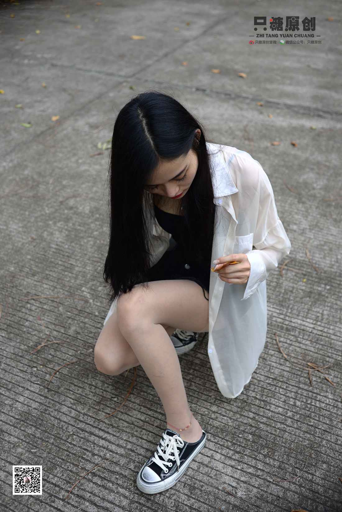 图片[157]-[只糖棉袜] NO.016 文文－帆布鞋搭配肉丝 在线浏览 – 速更版-美库