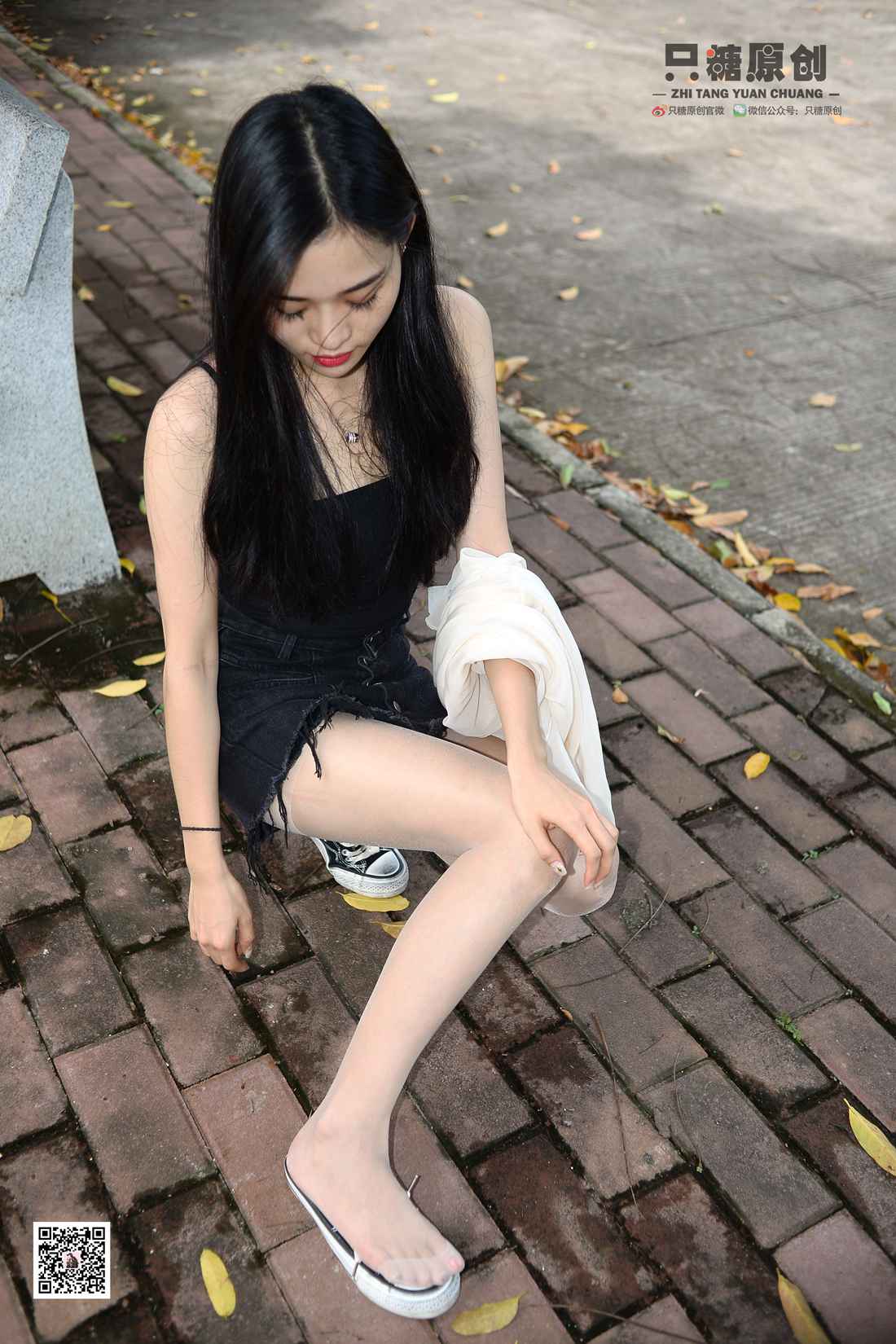 图片[180]-[只糖棉袜] NO.016 文文－帆布鞋搭配肉丝 在线浏览 – 速更版-美库