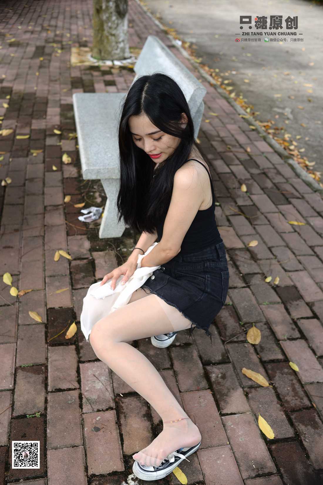 图片[46]-[只糖棉袜] NO.016 文文－帆布鞋搭配肉丝 在线浏览 – 速更版-美库