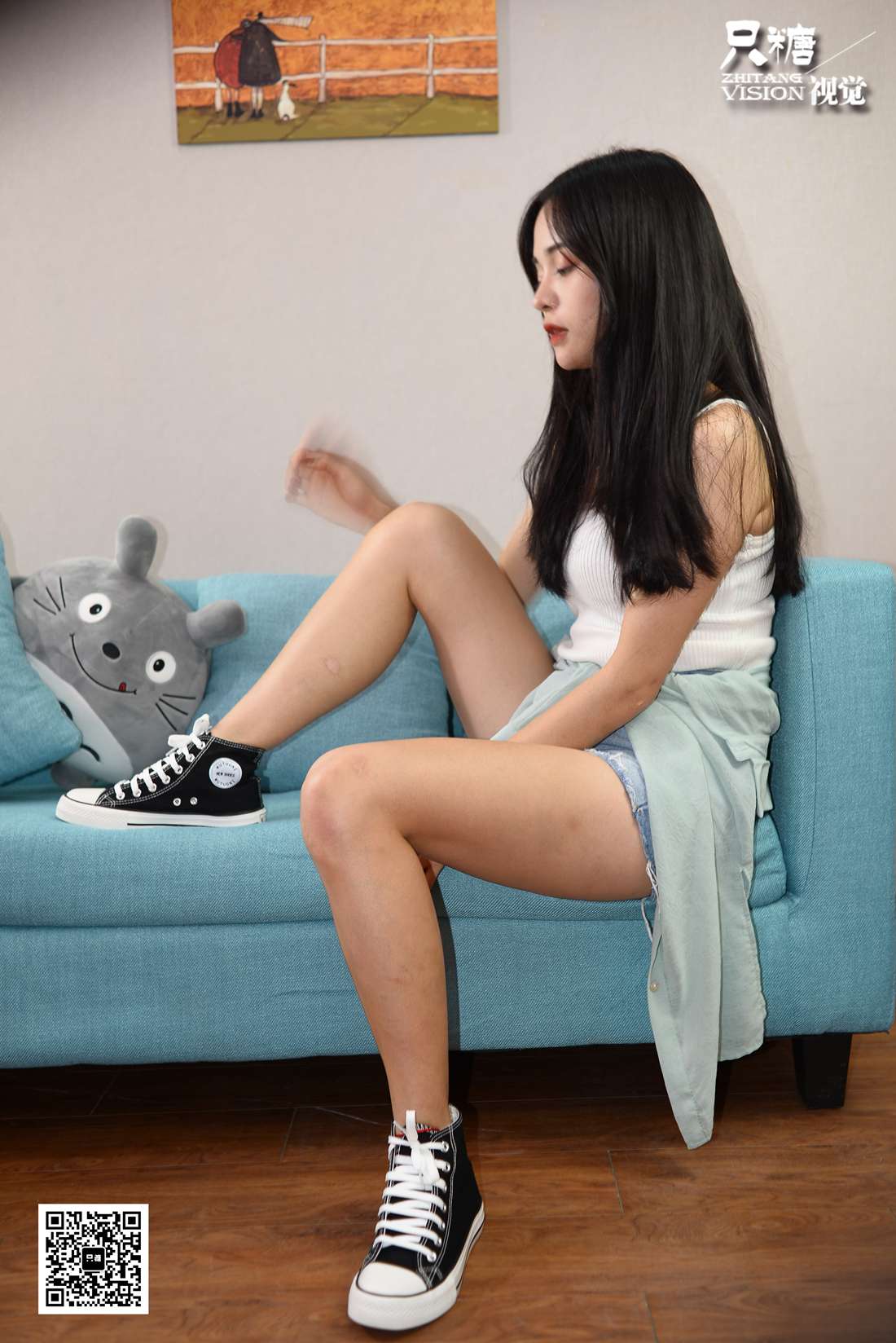 图片[108]-[只糖棉袜] NO.027 文文－高帮帆布鞋与蕾丝船袜 在线浏览 – 速更版-美库