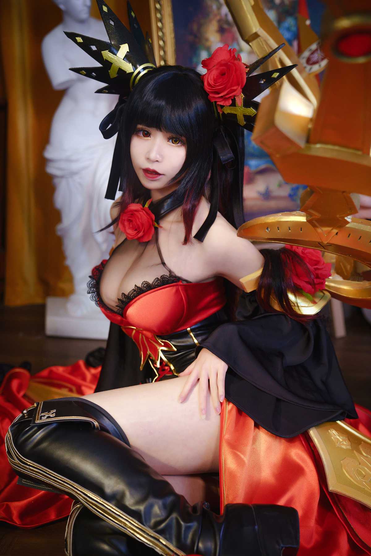 图片[2]-人气动漫Coser@爱老师_PhD 约会大作战 狂三新皮肤 在线浏览-翎羽暗房