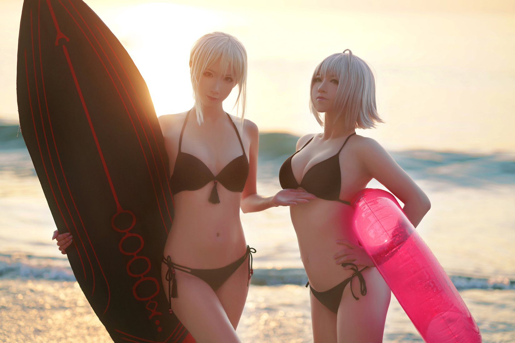 图片[24]-微博人气Coser@半半子&索索 海边泳装  在线浏览 – 速更版-美库