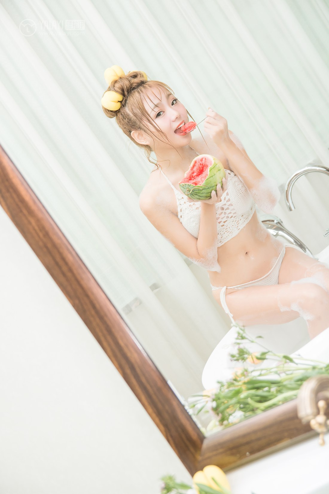 图片[12]-[YALAYI雅拉伊] 2019.07.28 No.352 泡泡浴 灵儿 在线浏览 – 速更版-美库