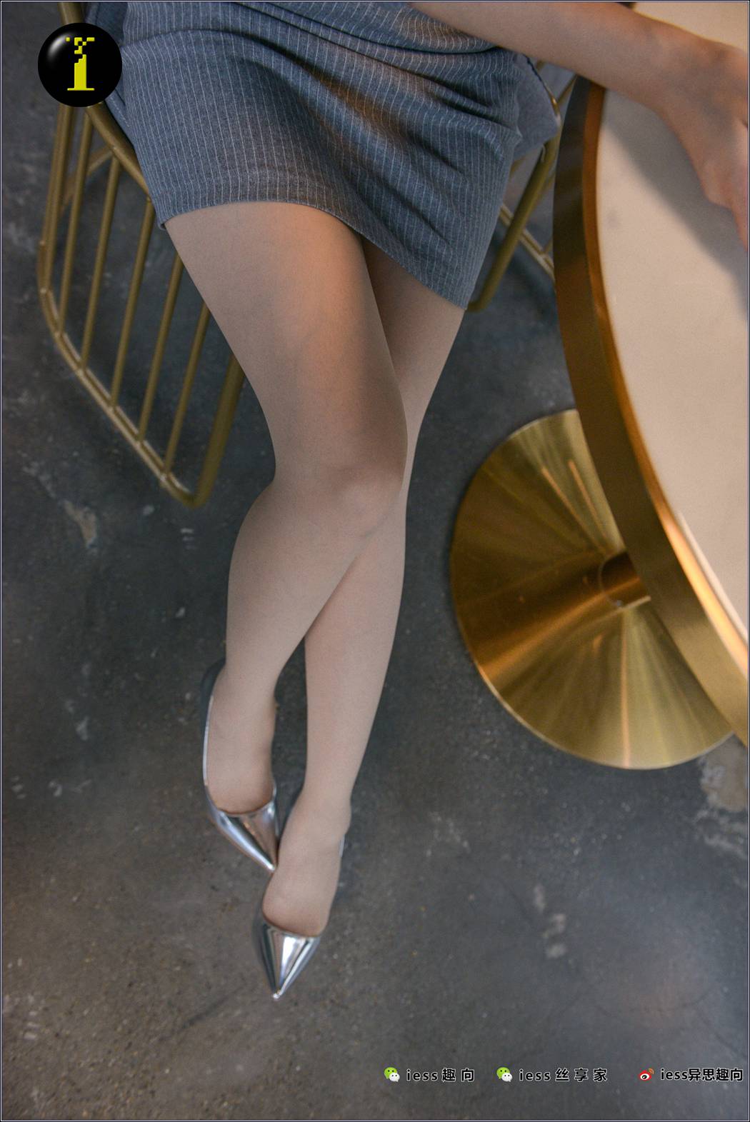 图片[58]-[IESS异思趣向] 普惠集 076 小捷 – 咖啡厅的银色高跟鞋 在线浏览 – 速更版-美库