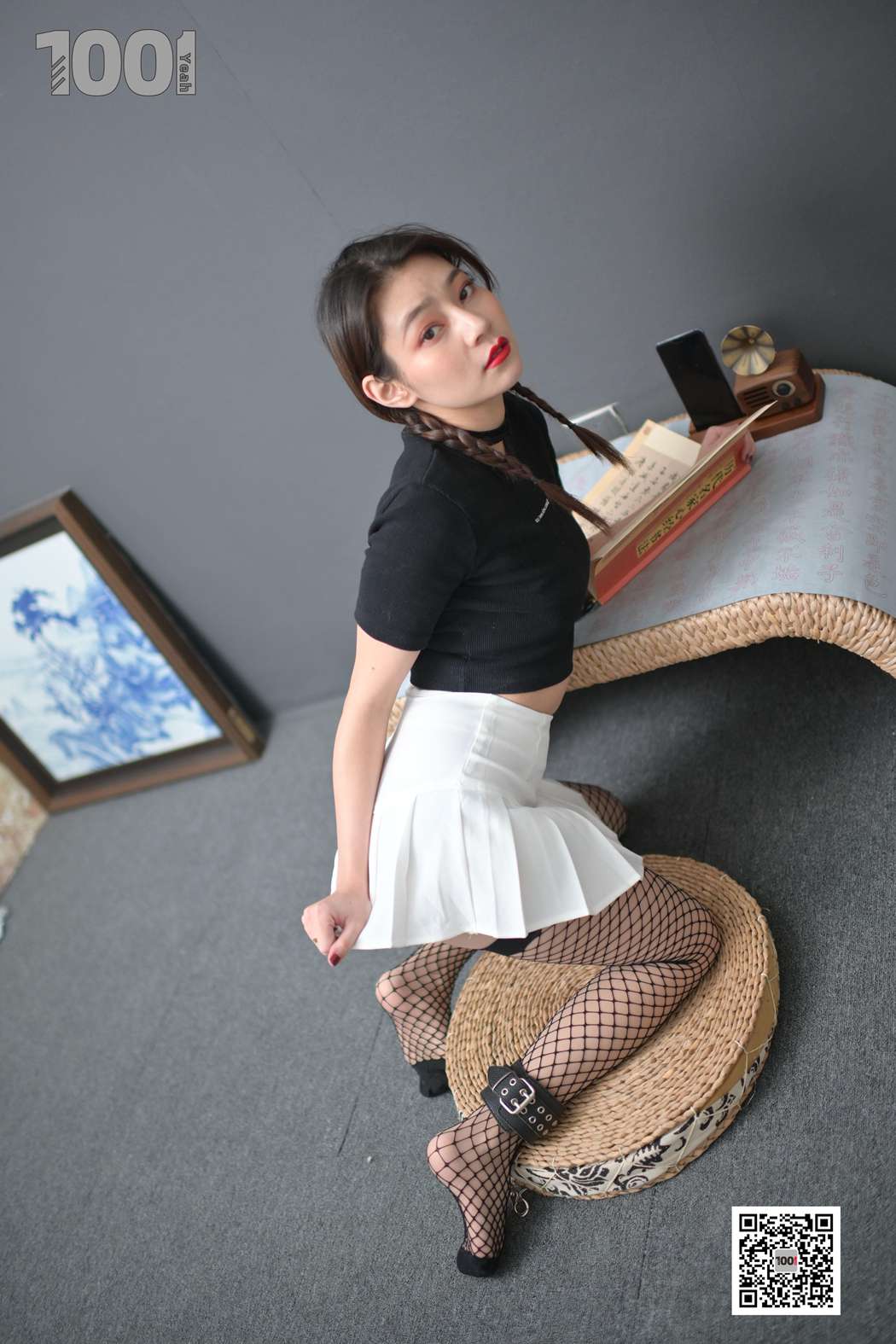 图片[47]-[IESS异思趣向] 一千零一夜 NO.119 真真《被囚禁在家里练字1》在线浏览 – 速更版-美库