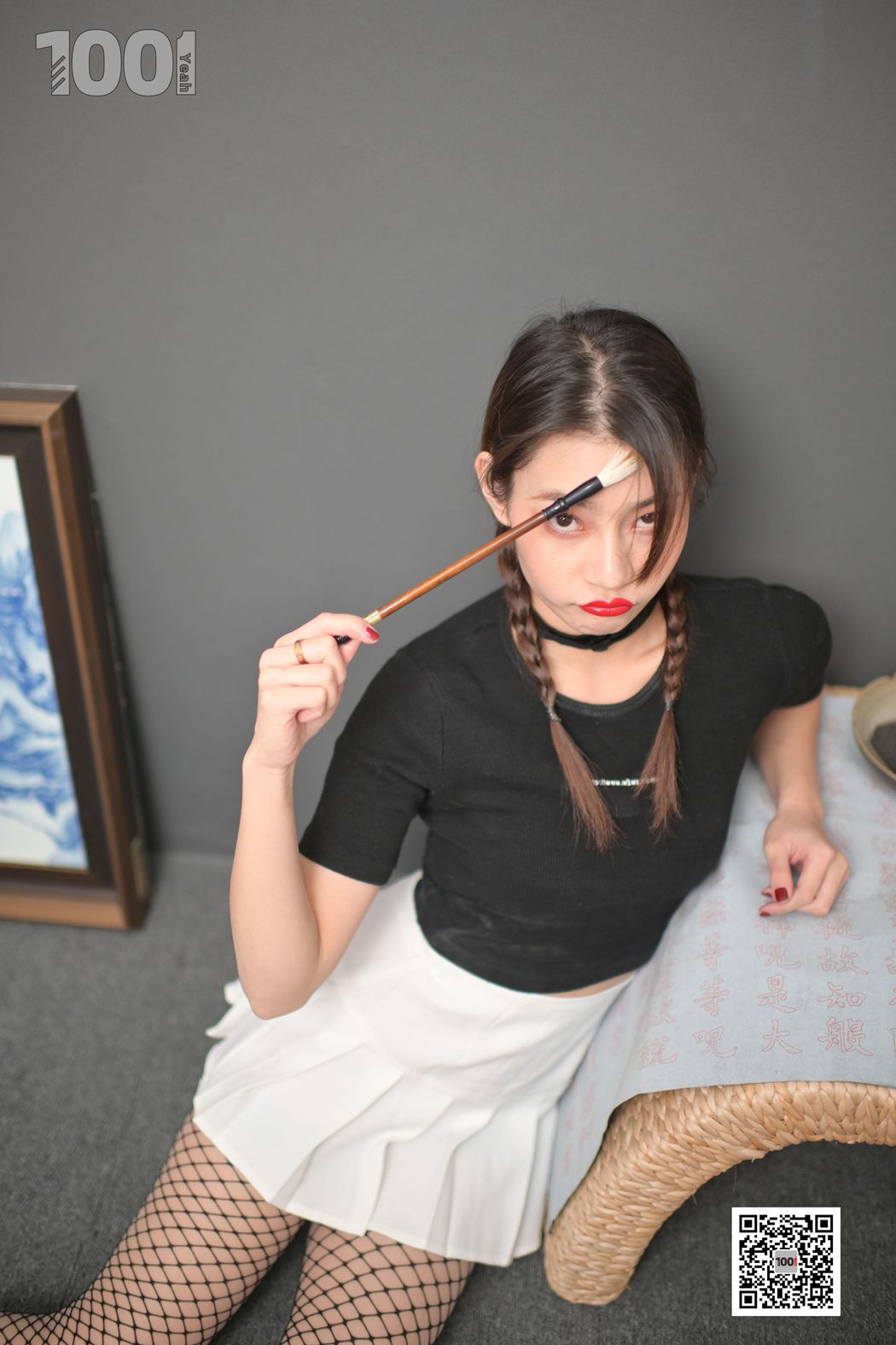 图片[59]-[IESS异思趣向] 一千零一夜 NO.120 真真《被囚禁在家里练字2》在线浏览 – 速更版-美库