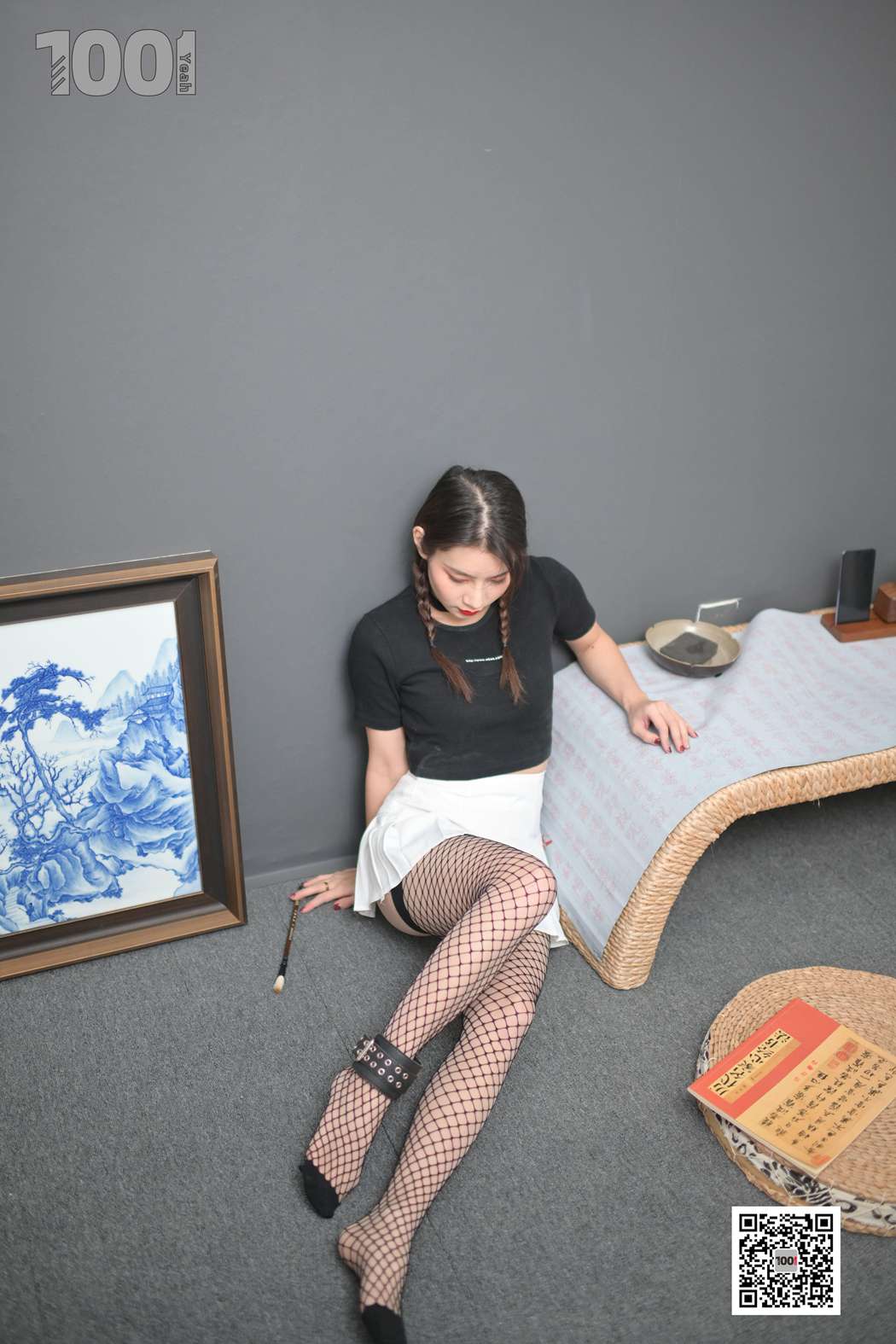 图片[33]-[IESS异思趣向] 一千零一夜 NO.120 真真《被囚禁在家里练字2》在线浏览 – 速更版-美库