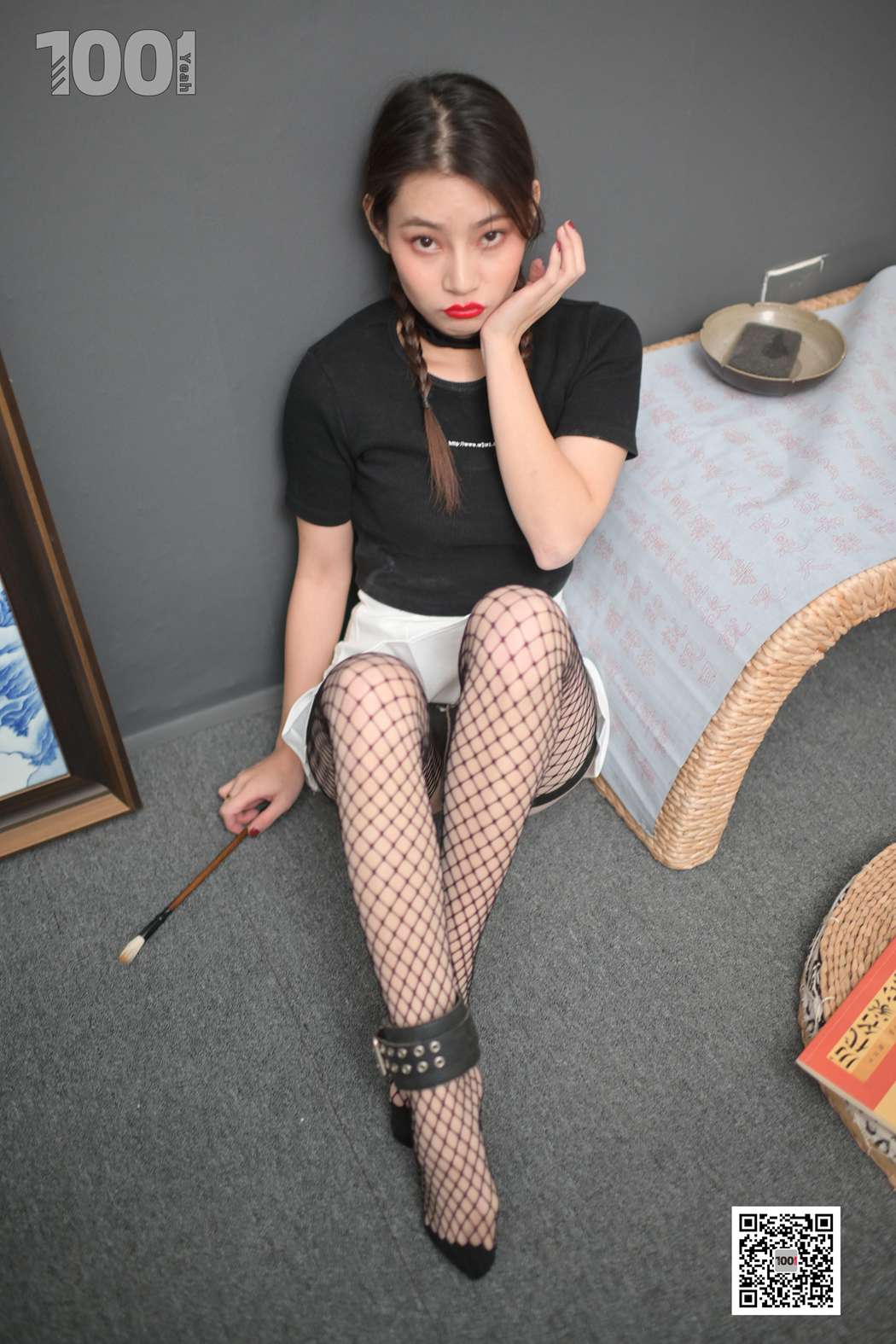 图片[58]-[IESS异思趣向] 一千零一夜 NO.120 真真《被囚禁在家里练字2》在线浏览 – 速更版-美库