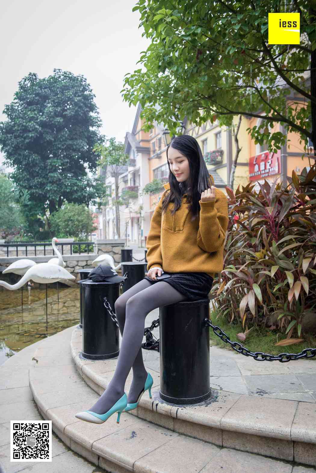 图片[87]-[IESS异思趣向] 2018.03.30 丝享家201：《厚灰丝与蓝色高跟》婉萍 在线浏览 – 速更版-美库